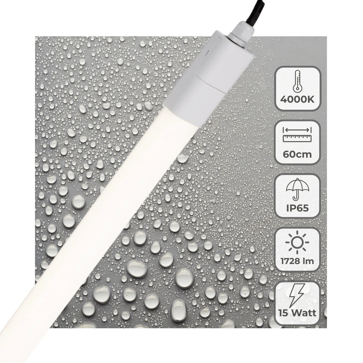 LED's Light LED TL verlichting compleet 60 cm - Geschikt voor buiten en binnen - 1725 lm - Image 3