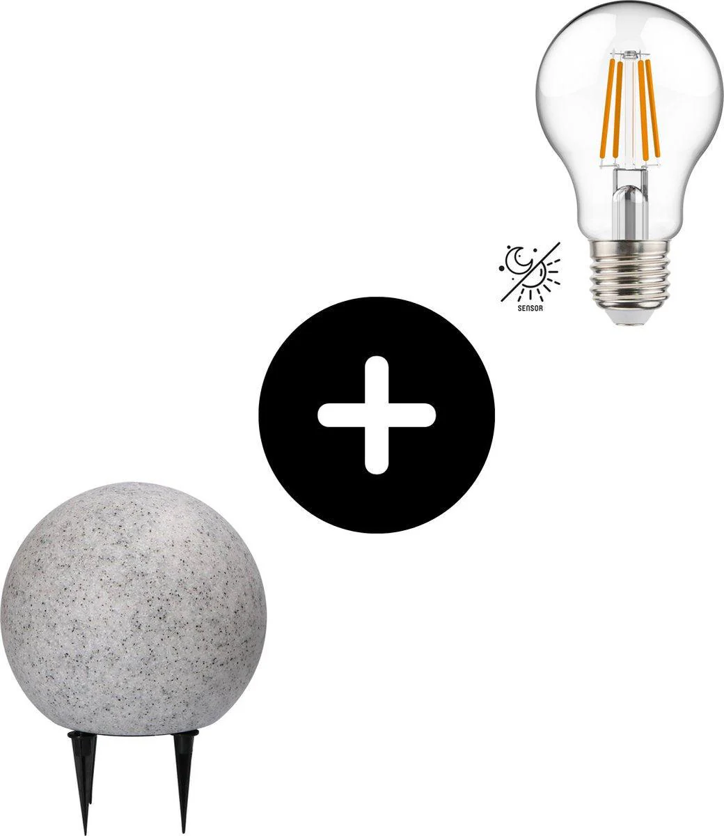LED Padverlichting Steen 20 cm met sensor - Automatisch aan en uit - IP65 Waterdicht - Image 10