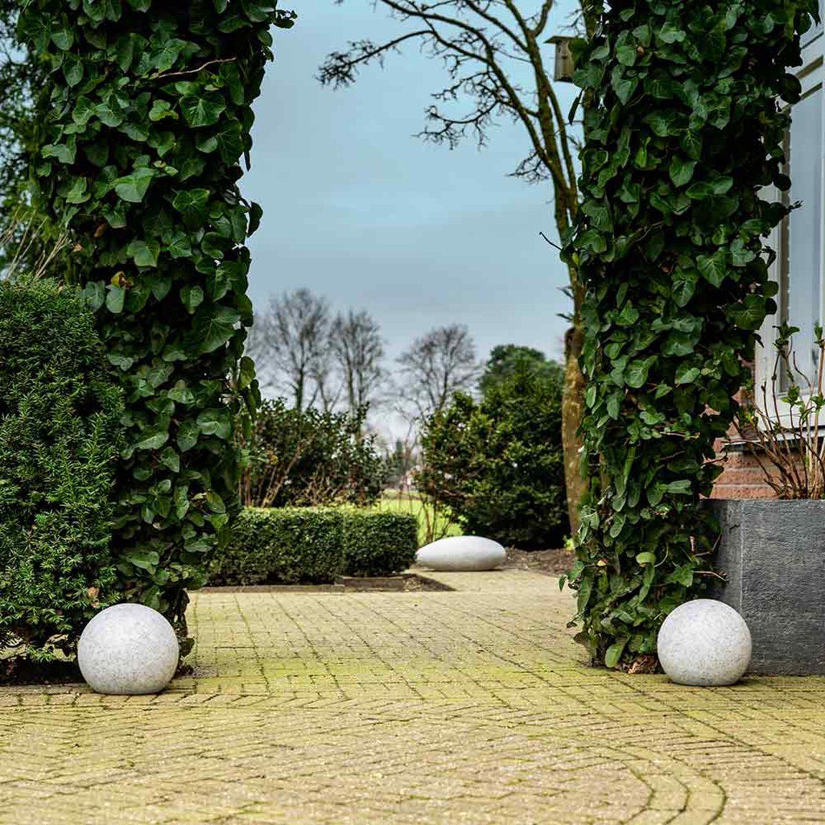 LED Padverlichting Steen 20 cm met sensor - Automatisch aan en uit - IP65 Waterdicht - Image 4
