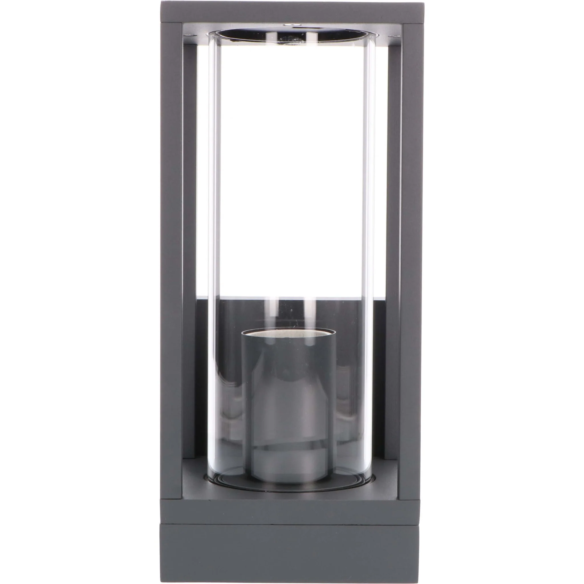 LED's Light LED Wandlamp met glazen ruiten - Rechthoek - E27 fitting - IP44 - Antraciet - Image 9