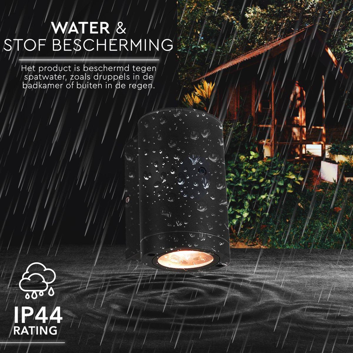 LED's Light LED Buitenlamp met sensor - IP44 waterdicht - GU10 fitting - Model Bari - Antraciet - Image 7