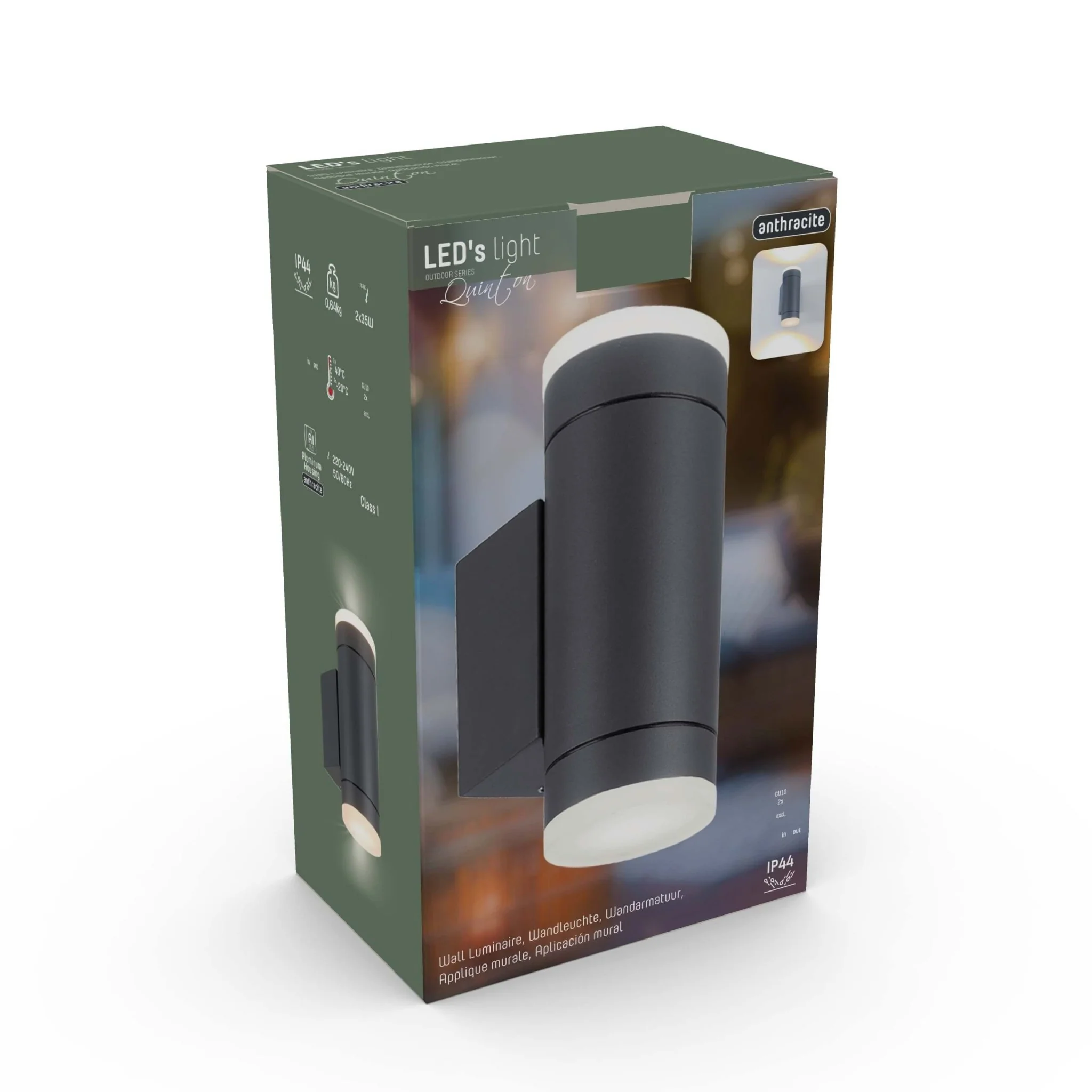 LED's Light AllWeather dubbele buitenlamp - Schijnt naar boven & beneden - IP44 - Antraciet - Image 14