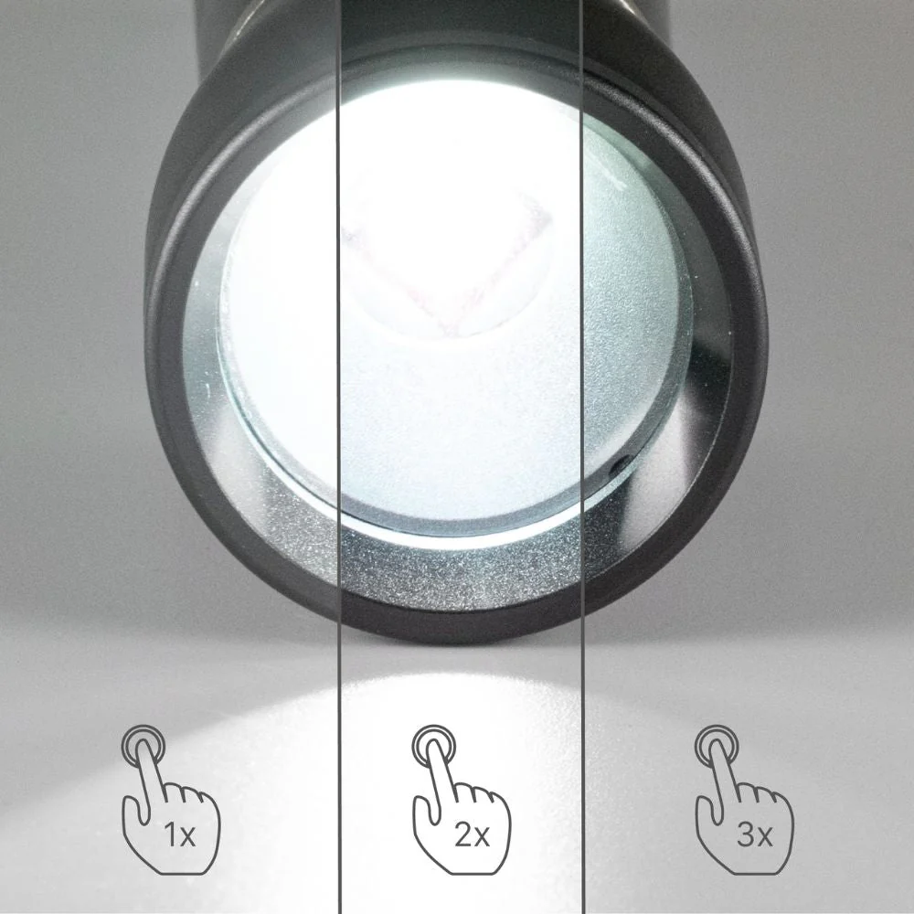 LED's Work Zaklamp op Batterijen (3x AAA) - 450 lumen - IPX4 Spatwaterdicht - Dimbaar in 3 standen - Image 3
