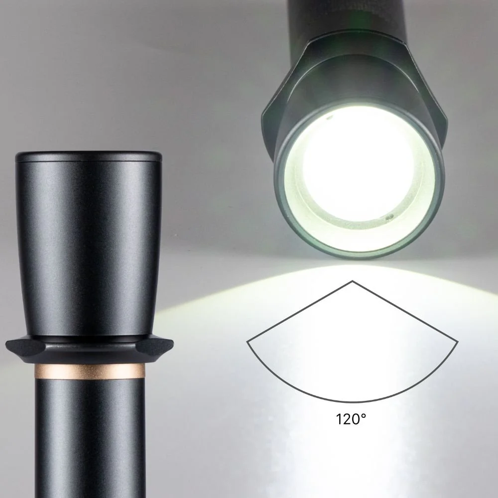LED's Work Zaklamp op Batterijen (6x AAA) - 900 lumen - IPX4 Spatwaterdicht - Dimbaar in 3 standen - Image 4