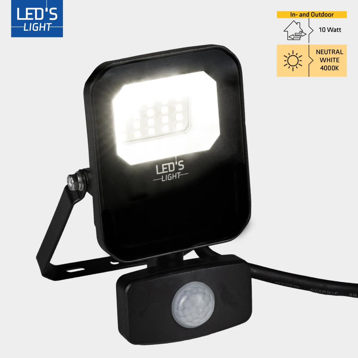 LED's Light Buitenlamp met bewegingssensor 1400 - binnen en buiten - 10W - Image 2