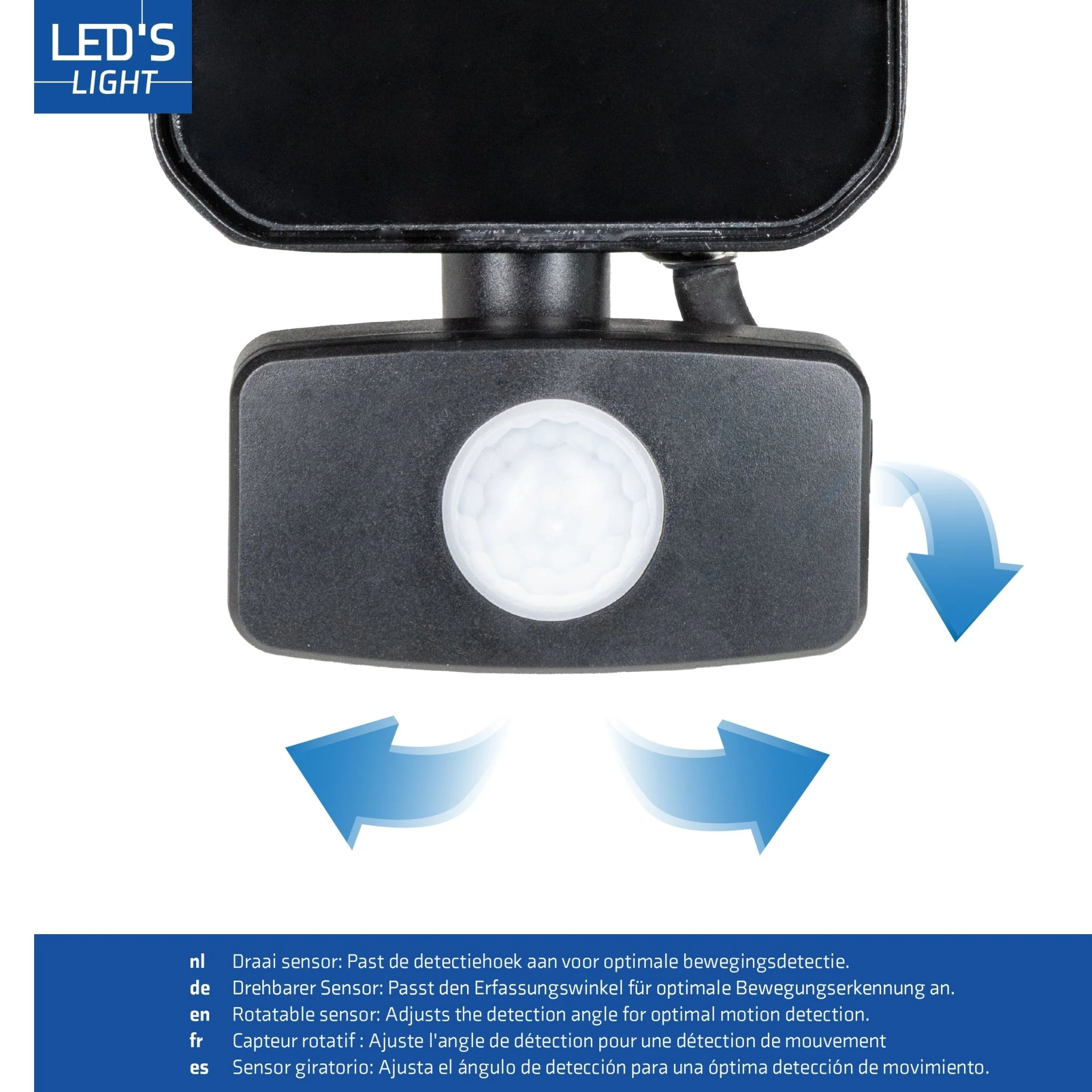 LED's Light Buitenlamp schijnwerper floodlight met bewegingssensor 4200lm - binnen en buiten - 30W - Image 10