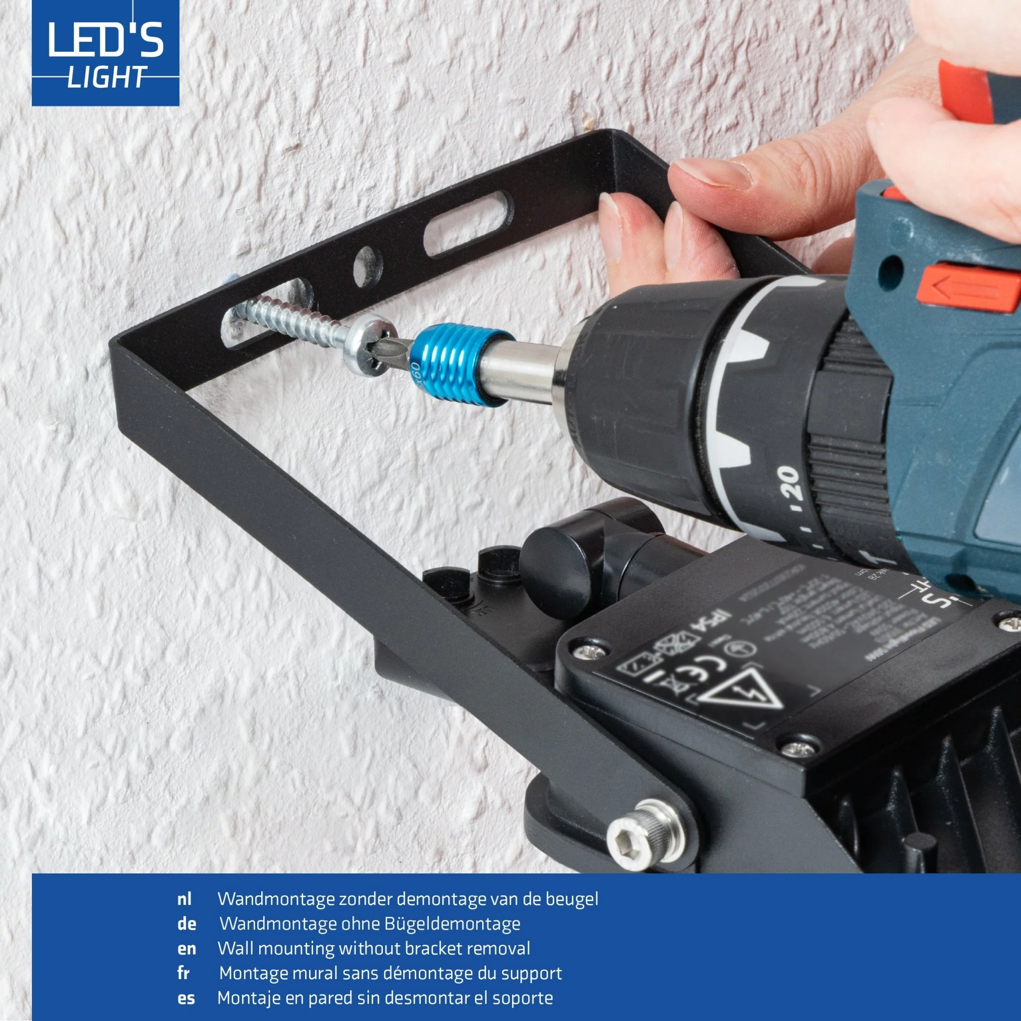 LED's Light Buitenlamp schijnwerper floodlight met bewegingssensor 7000lm - binnen en buiten - 50W - Image 4