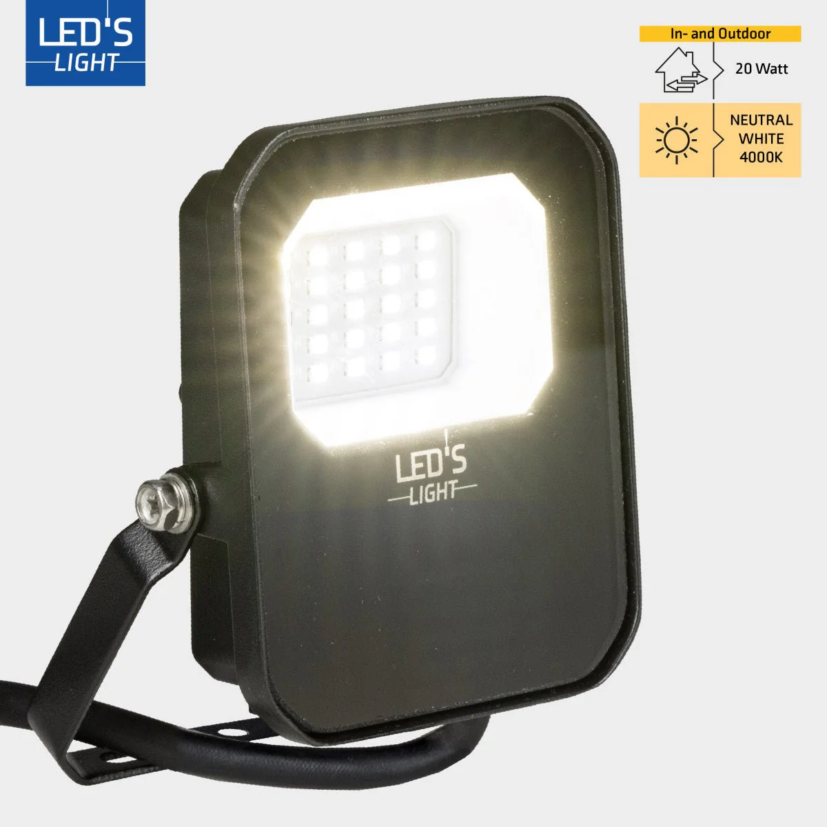 LED's Light Buitenlamp schijnwerper 2800 - voor binnen en buiten - 20W - Image 3