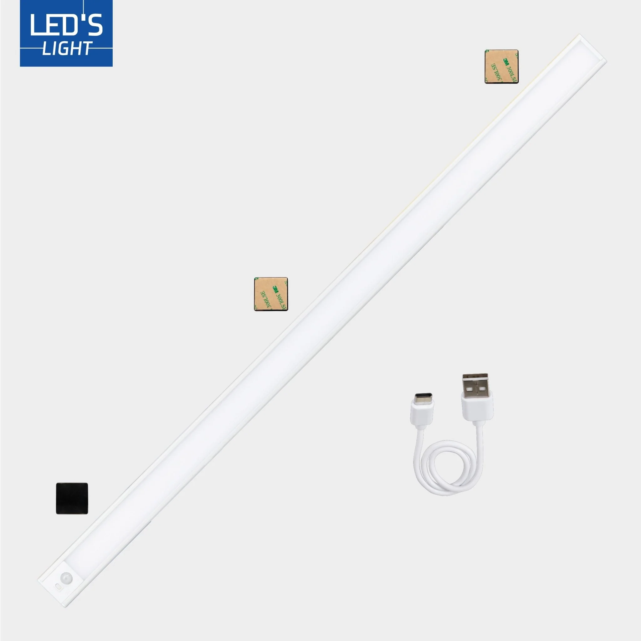 LED's Light Kastverlichting met sensor 80 cm - Oplaadbaar en draadloos - zwaai- en bewegingssensor - wit - Image 12