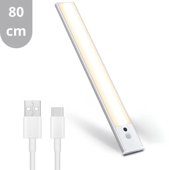 LED's Light Kastverlichting met sensor 80 cm - Oplaadbaar en draadloos - zwaai- en bewegingssensor - wit - Image 17