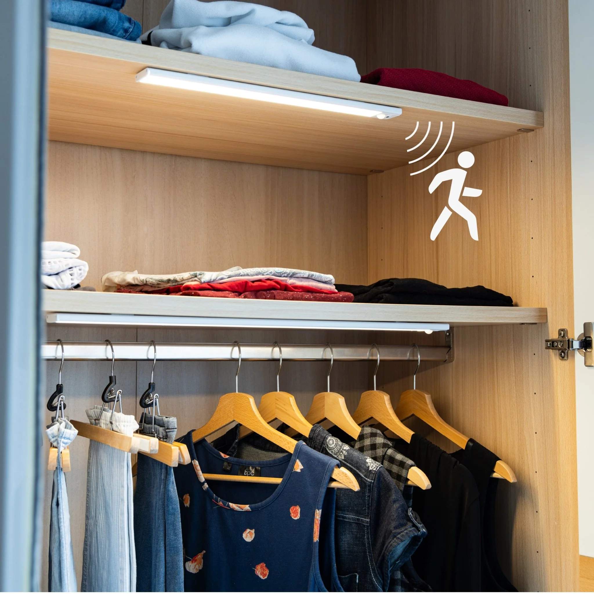 LED's Light Kastverlichting met sensor 80 cm - Oplaadbaar en draadloos - zwaai- en bewegingssensor - wit - Image 4