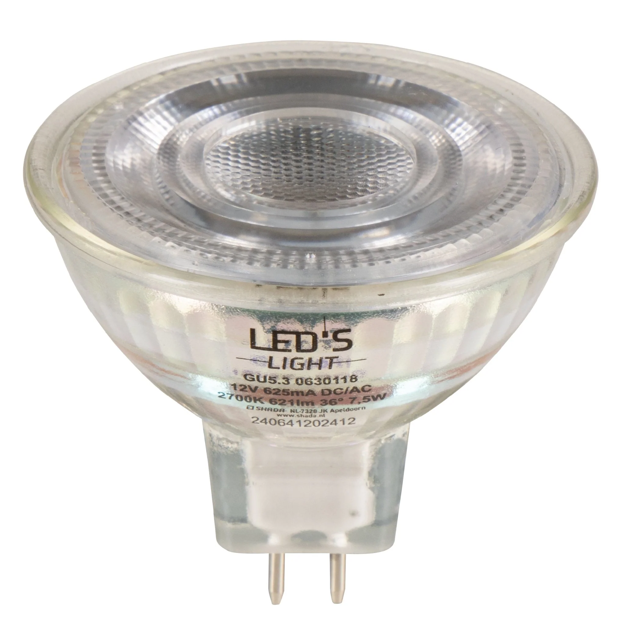 LED's Light LED lamp met GU5.3 fitting - Dimbaar warm wit - 7W vervangt 50W - MR16 - Image 3