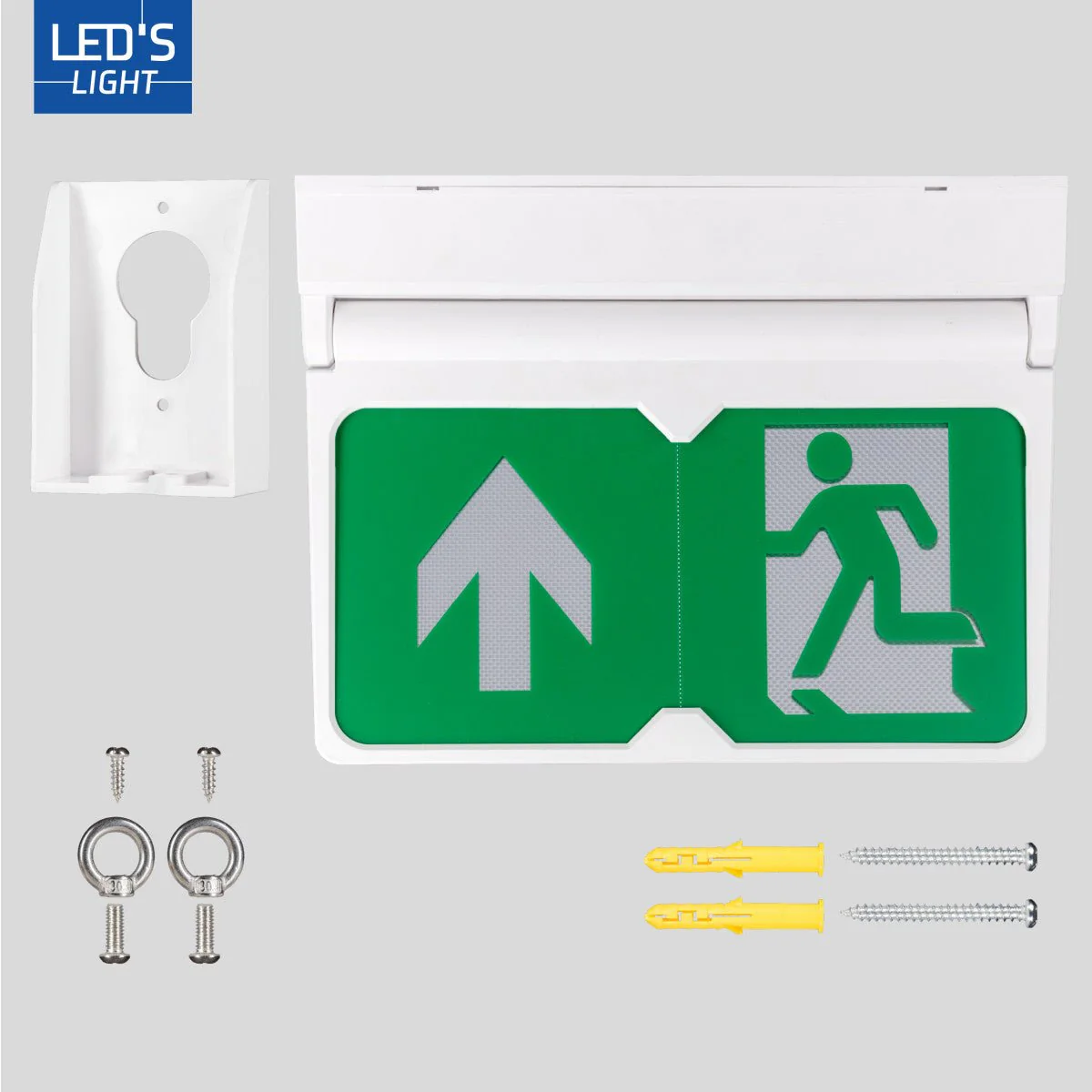 LED's Light - Noodverlichting - Nooduitgang bord met verlichting op accu - 8 uur noodfunctie - IP54 - Pijl draaibaar - Image 9
