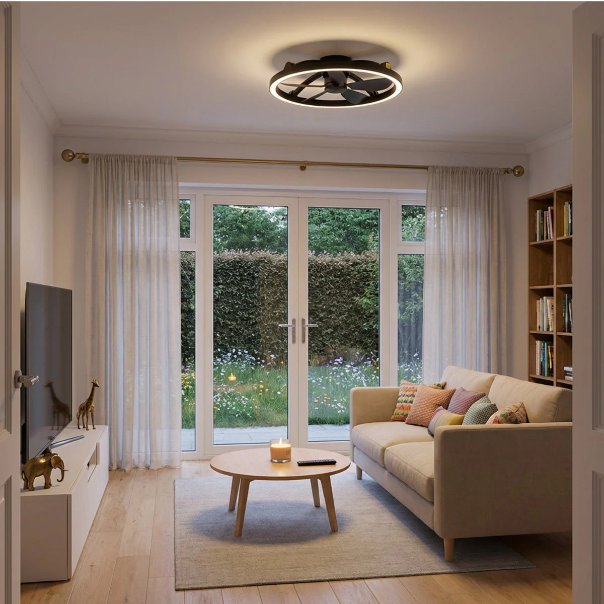 LED's Light Plafond ventilator met lamp Zwart 61,3cm - 27W - 2500lm - Verstelbare kleurtemperatuur - Dimbaar - Incl afstandbediening - Image 14