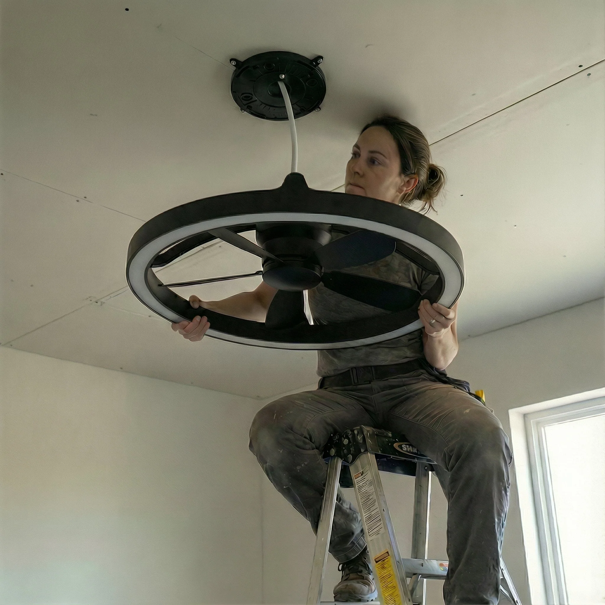 LED's Light Plafond ventilator met lamp Zwart 61,3cm - 27W - 2500lm - Verstelbare kleurtemperatuur - Dimbaar - Incl afstandbediening - Image 18