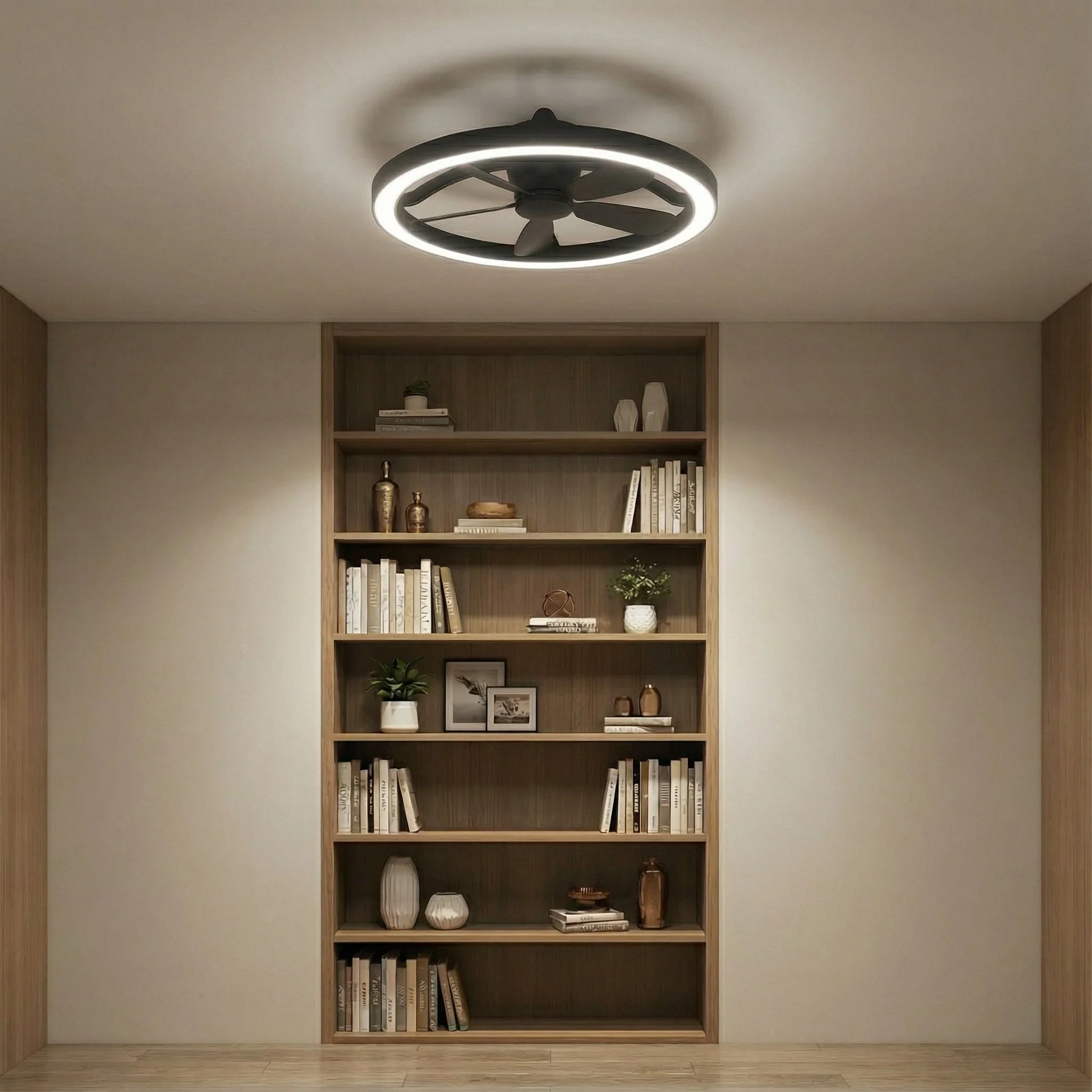 LED's Light Plafond ventilator met lamp Zwart 61,3cm - 27W - 2500lm - Verstelbare kleurtemperatuur - Dimbaar - Incl afstandbediening - Image 20
