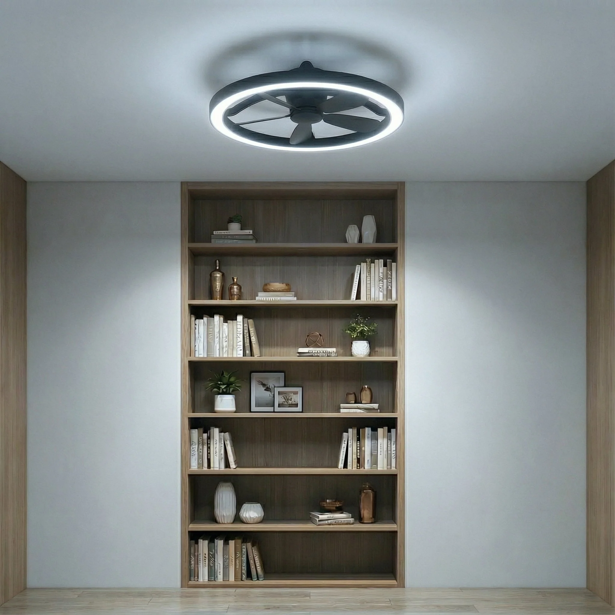 LED's Light Plafond ventilator met lamp Zwart 61,3cm - 27W - 2500lm - Verstelbare kleurtemperatuur - Dimbaar - Incl afstandbediening - Image 21