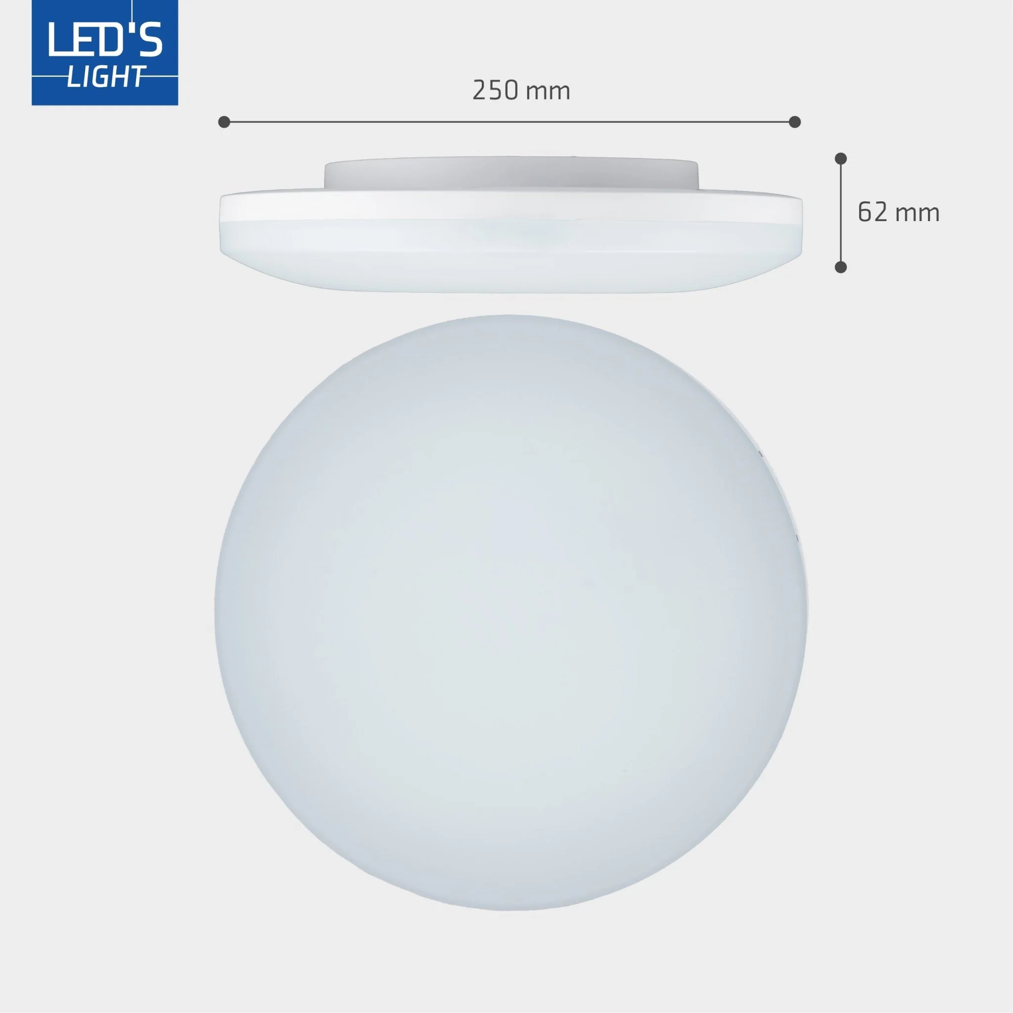 LED's Light Plafondlamp 25 cm - 6 lichtstanden - Geschikt voor alle binnenruimtes - IP54 - Image 5