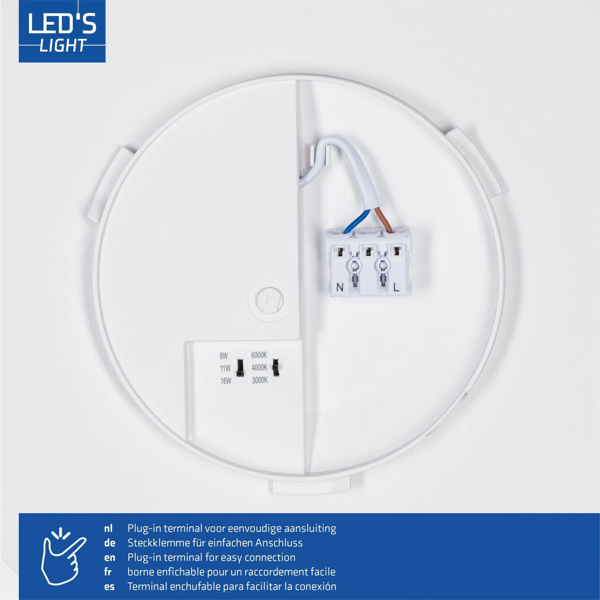 LED's Light Plafondlamp 30 cm - dimbaar in 6 standen - Alle binnenruimtes - IP54 - Image 10