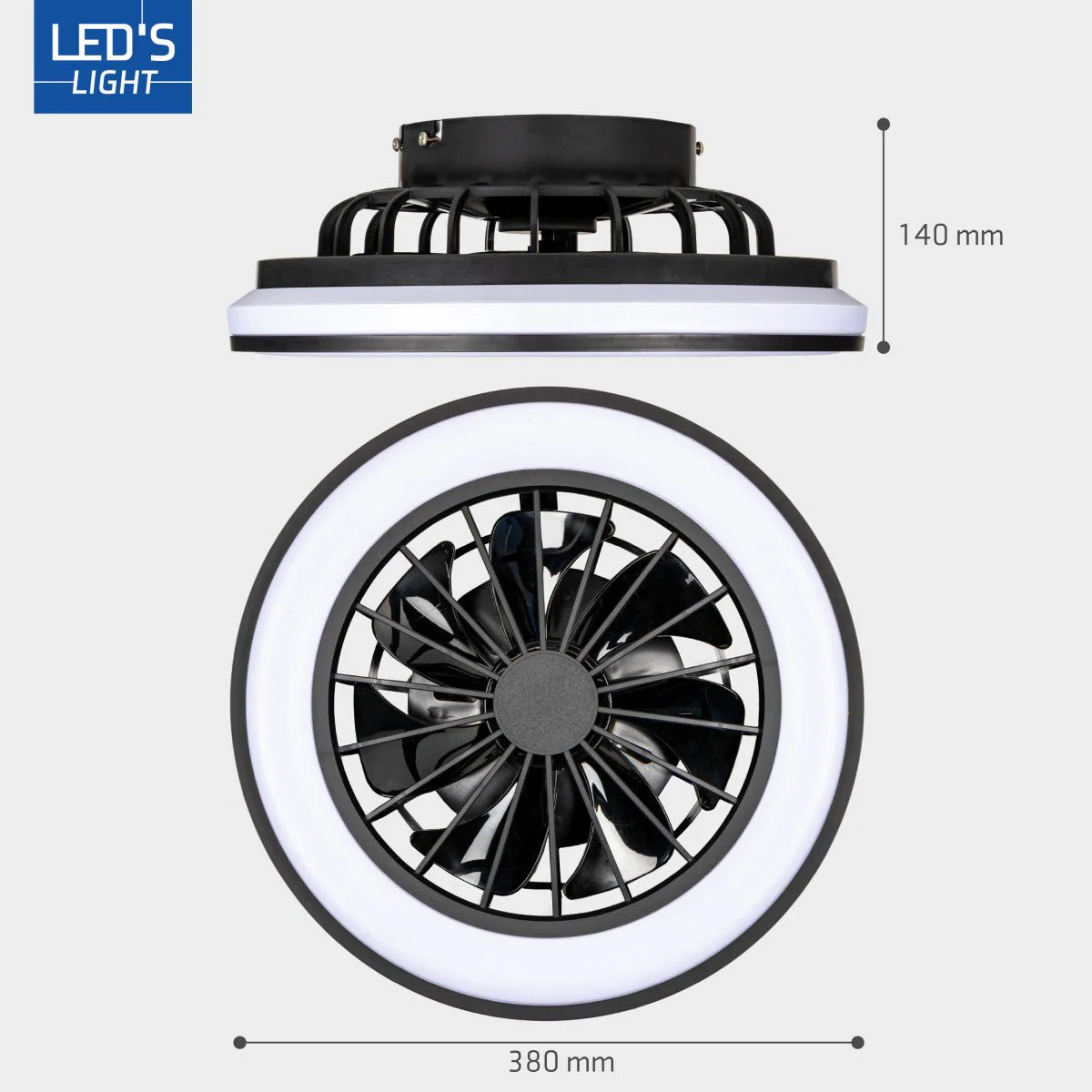 LED's Light Plafondlamp met ventilator - 39W 3300lm 2700K/6500K - Image 5