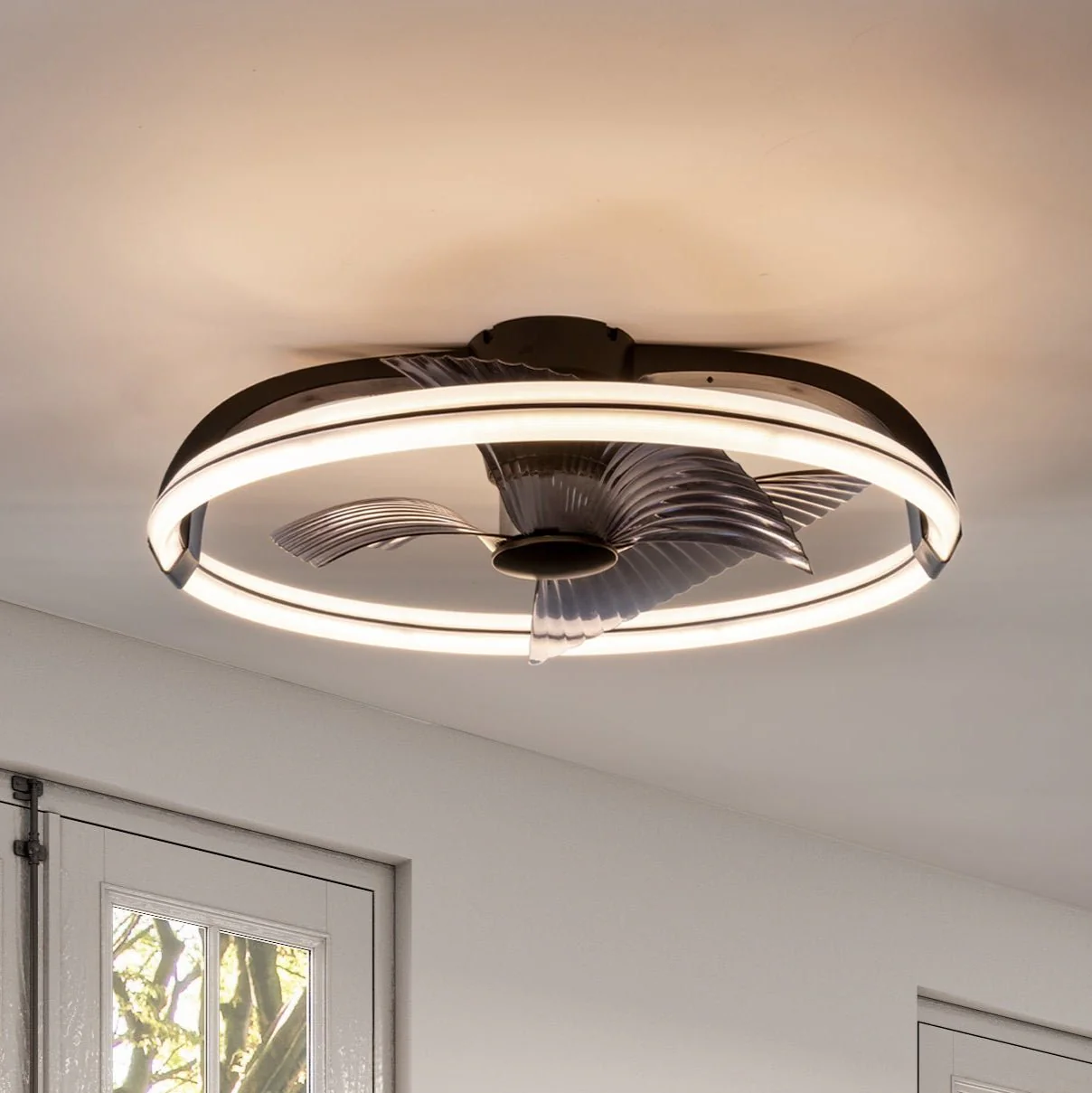 LED's Light Plafondventilator XL 74 cm - Bedienbaar met afstandsbediening - Zwart - Image 26
