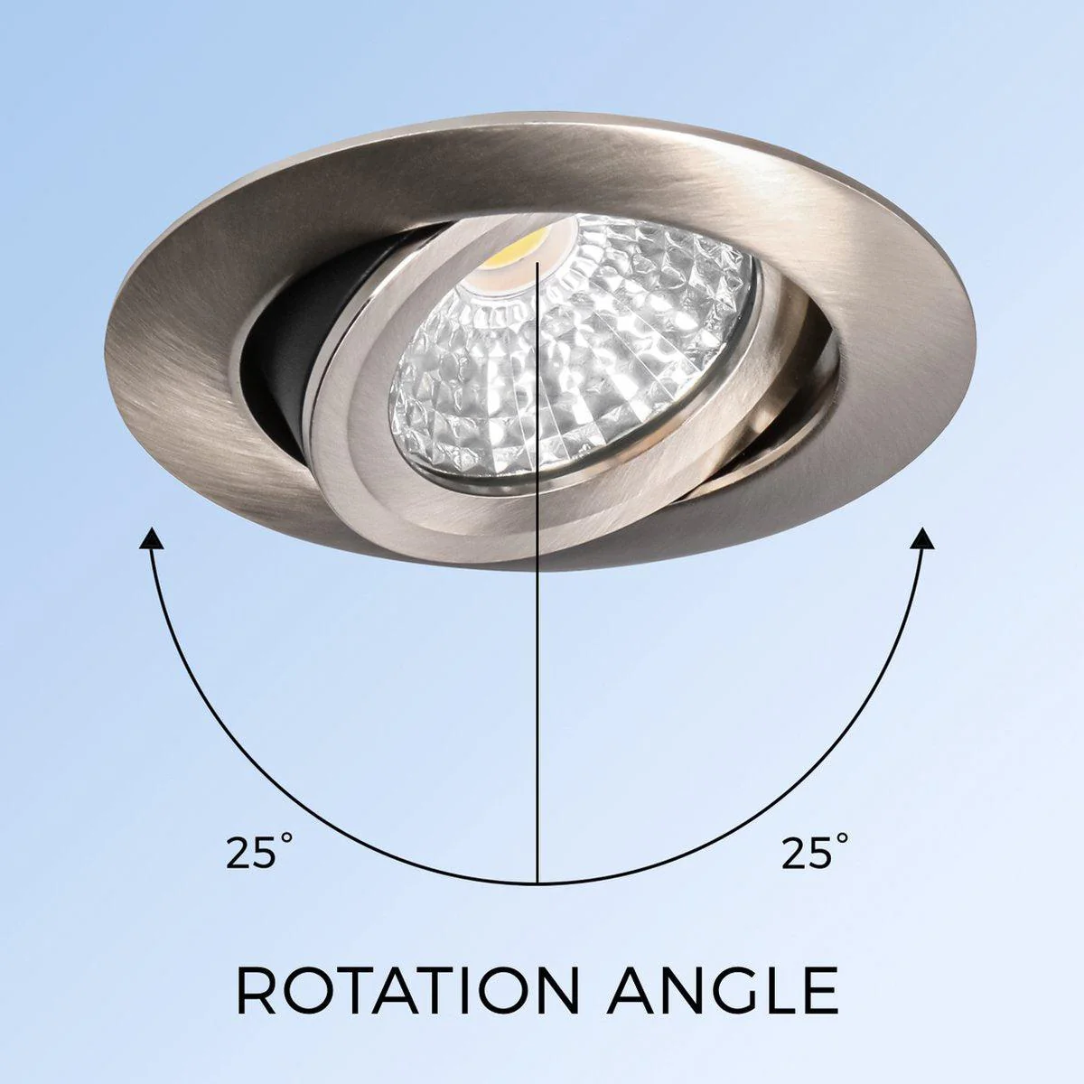 LED's Light Pro LED Inbouwspot Nikkel - DimToWarm - Ø 68mm - Kantelbaar - Warm wit licht - CRI95 - Image 12
