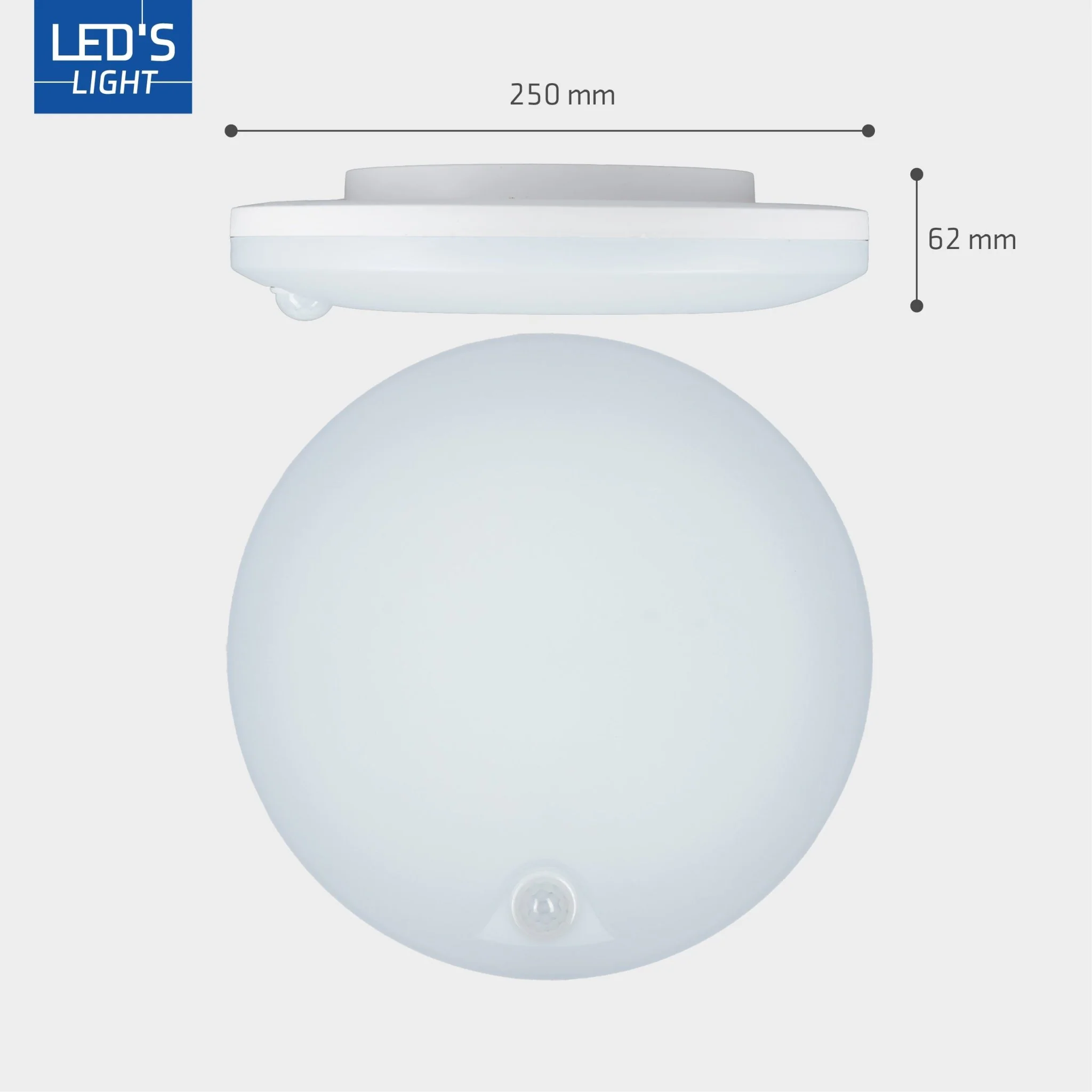 LED's Light Pro Plafondlamp met sensor - Bewegingssensor en schemersensor - 6 standen - 25 cm - Image 10