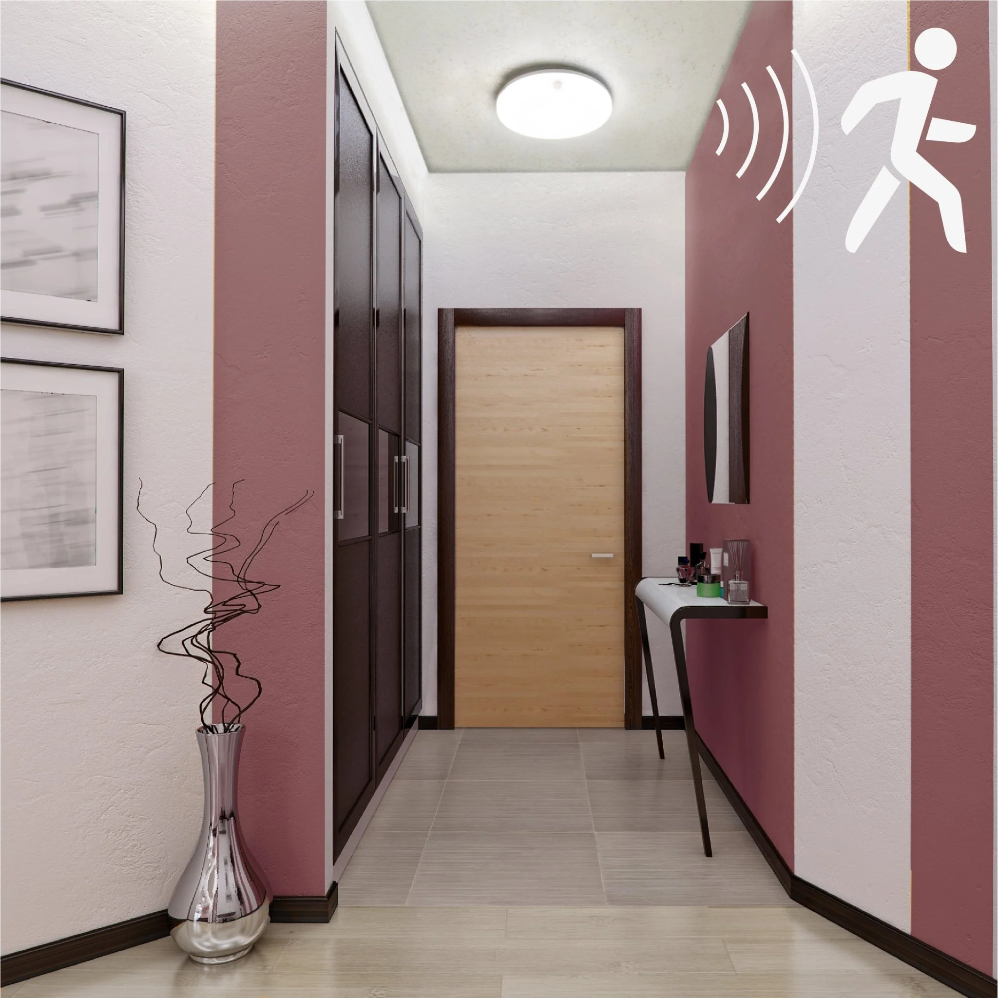 LED's Light Pro Plafondlamp met sensor - Bewegingssensor en schemersensor - 6 standen - 25 cm - Image 4