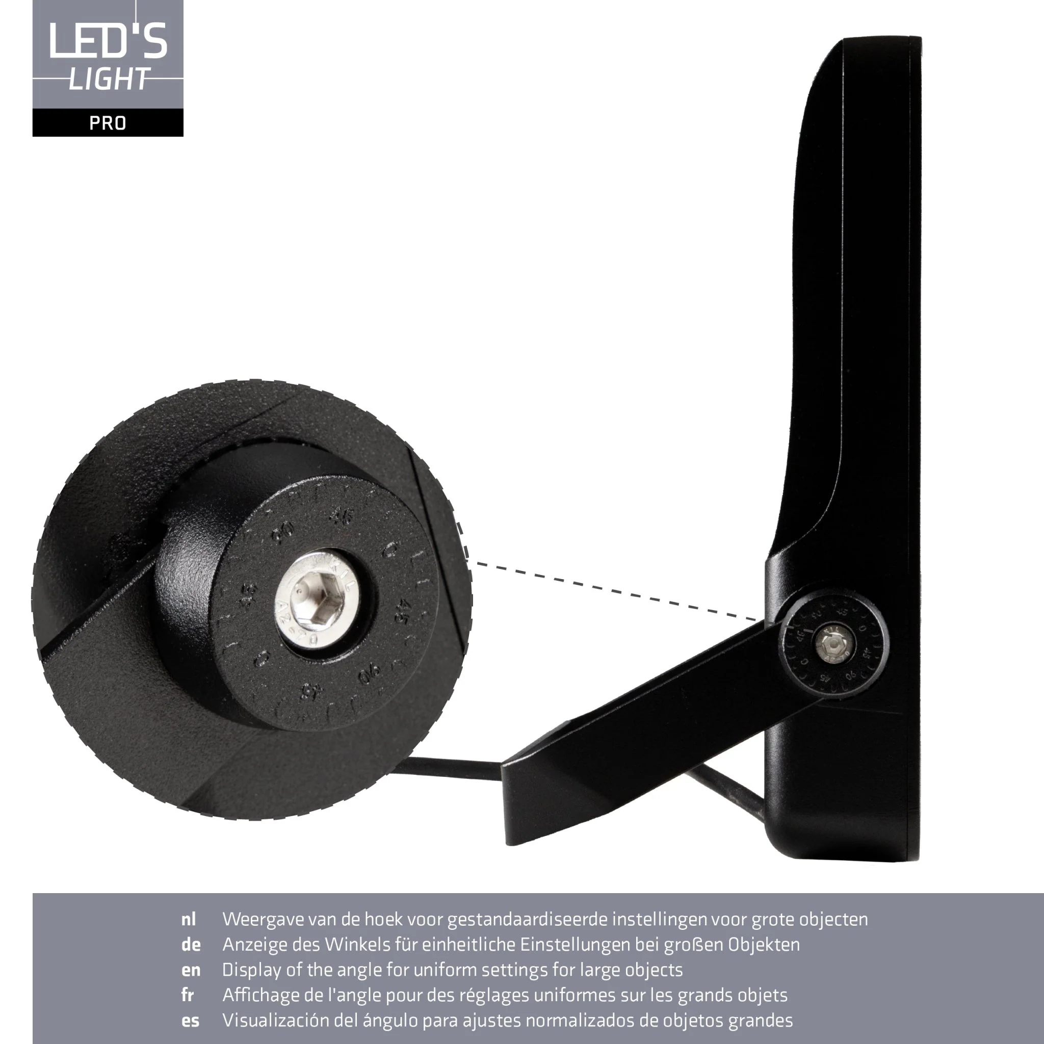 LED's Light Pro Premium Floodlight 12750lm - CCT schakelbaar - Powerselect - 6 lichtstanden - Water en roestbestendig - 100W - Image 4