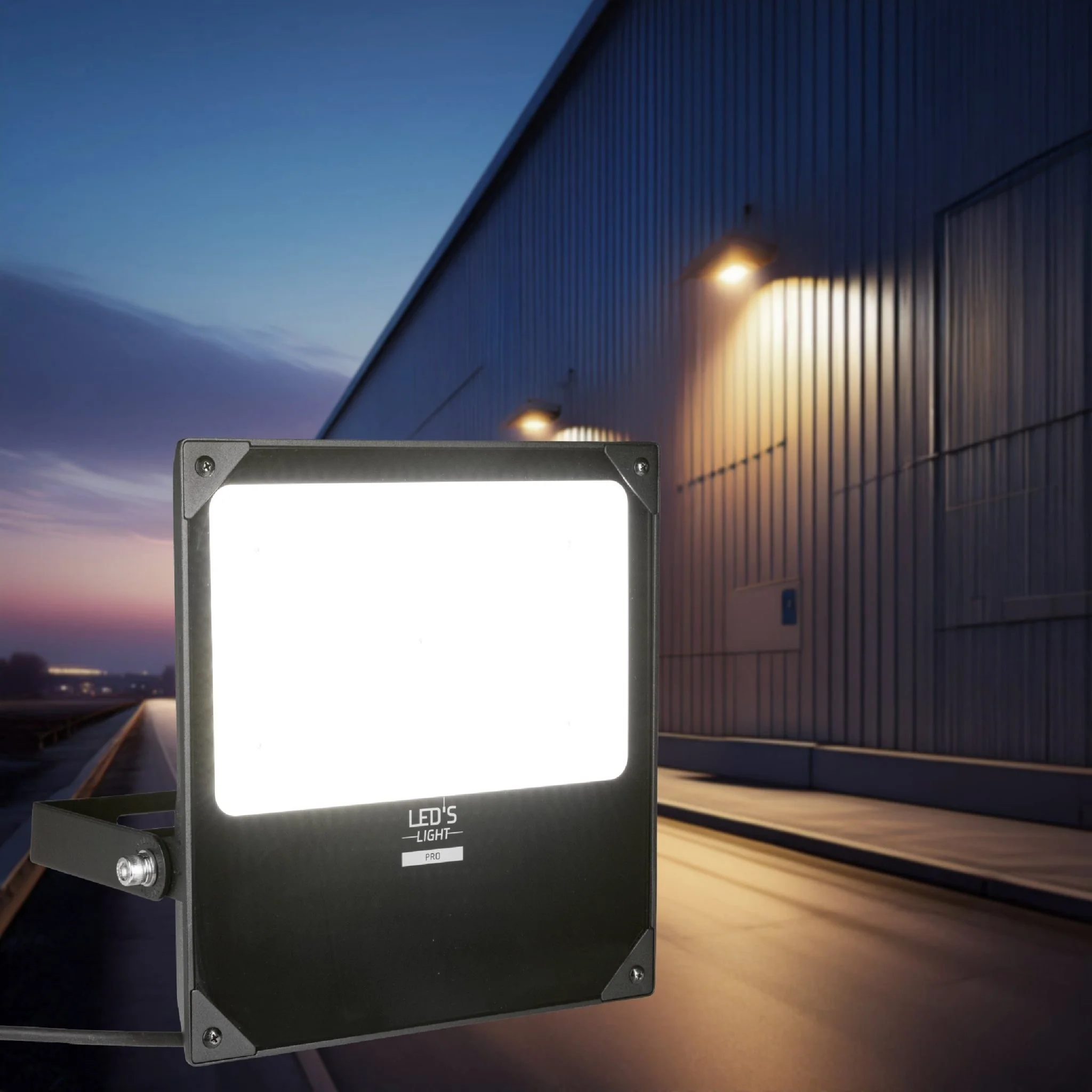 LED's Light Professionele LED Floodlight 37000 - 3 lichtstanden - Waterdicht - 200 watt - daglichtsensor - Image 3
