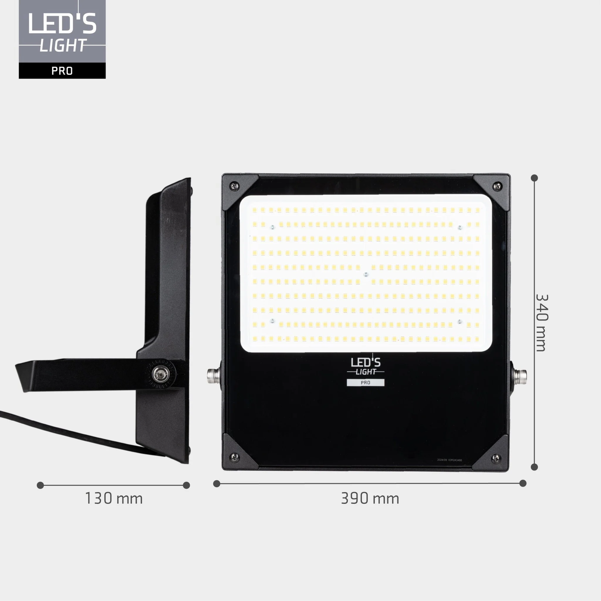 LED's Light Professionele LED Floodlight 37000 - 3 lichtstanden - Waterdicht - 200 watt - daglichtsensor - Image 6