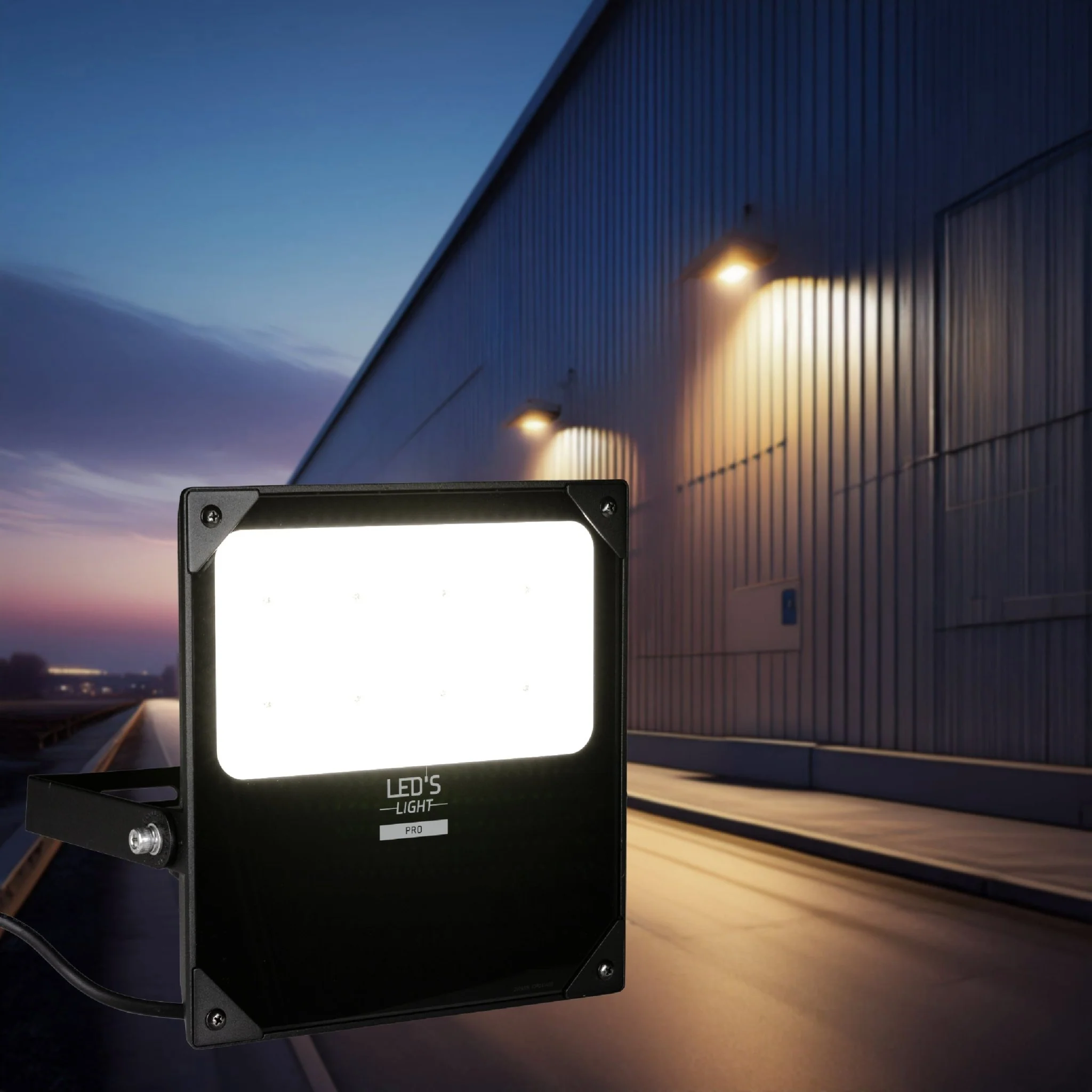 LED's Light pro Professionele LED Schijnwerper 18500 - 3 lichtstanden - Waterdicht - 100 watt - Daglichtsensor - Image 3
