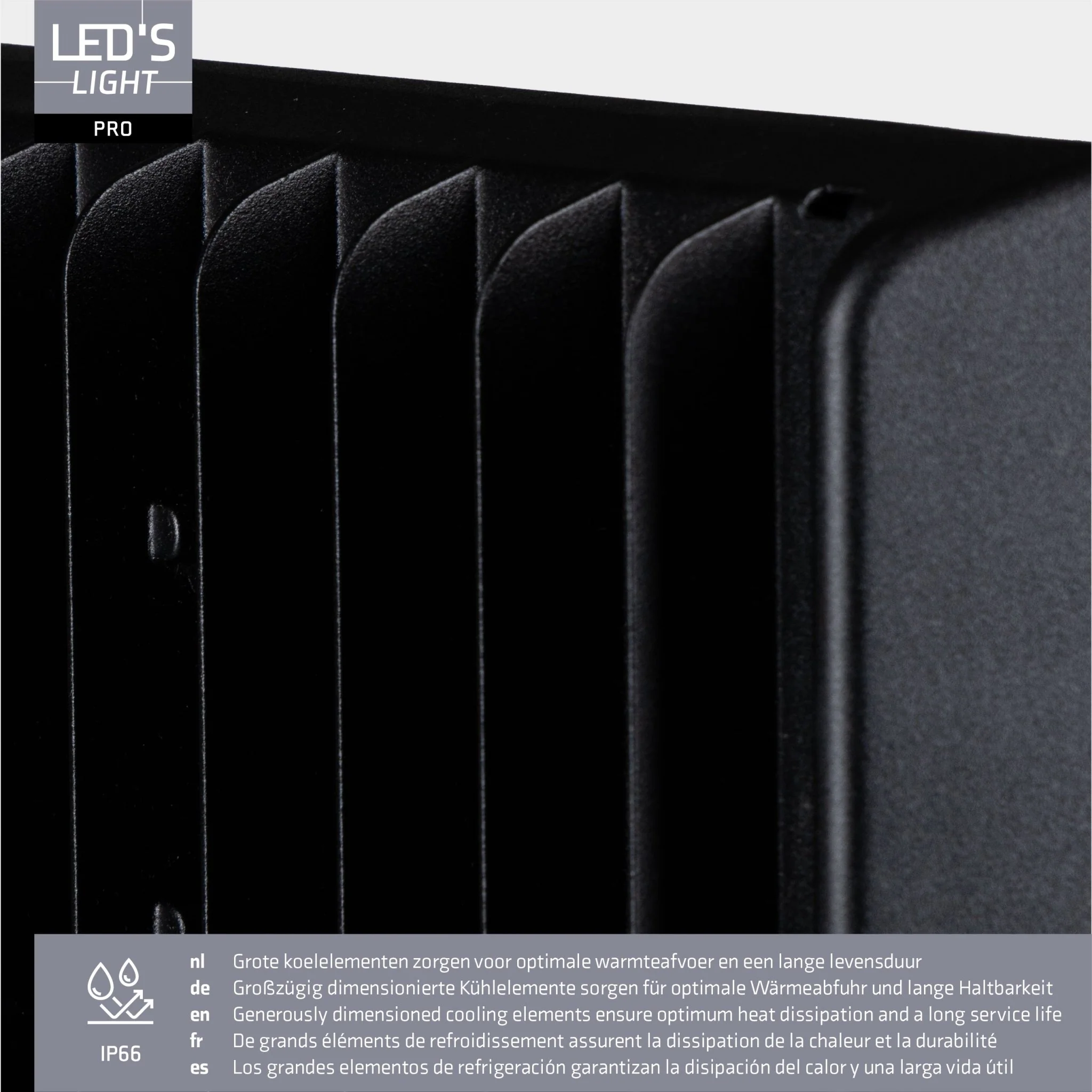 LED's Light pro Professionele LED Schijnwerper 18500 - 3 lichtstanden - Waterdicht - 100 watt - Daglichtsensor - Image 7
