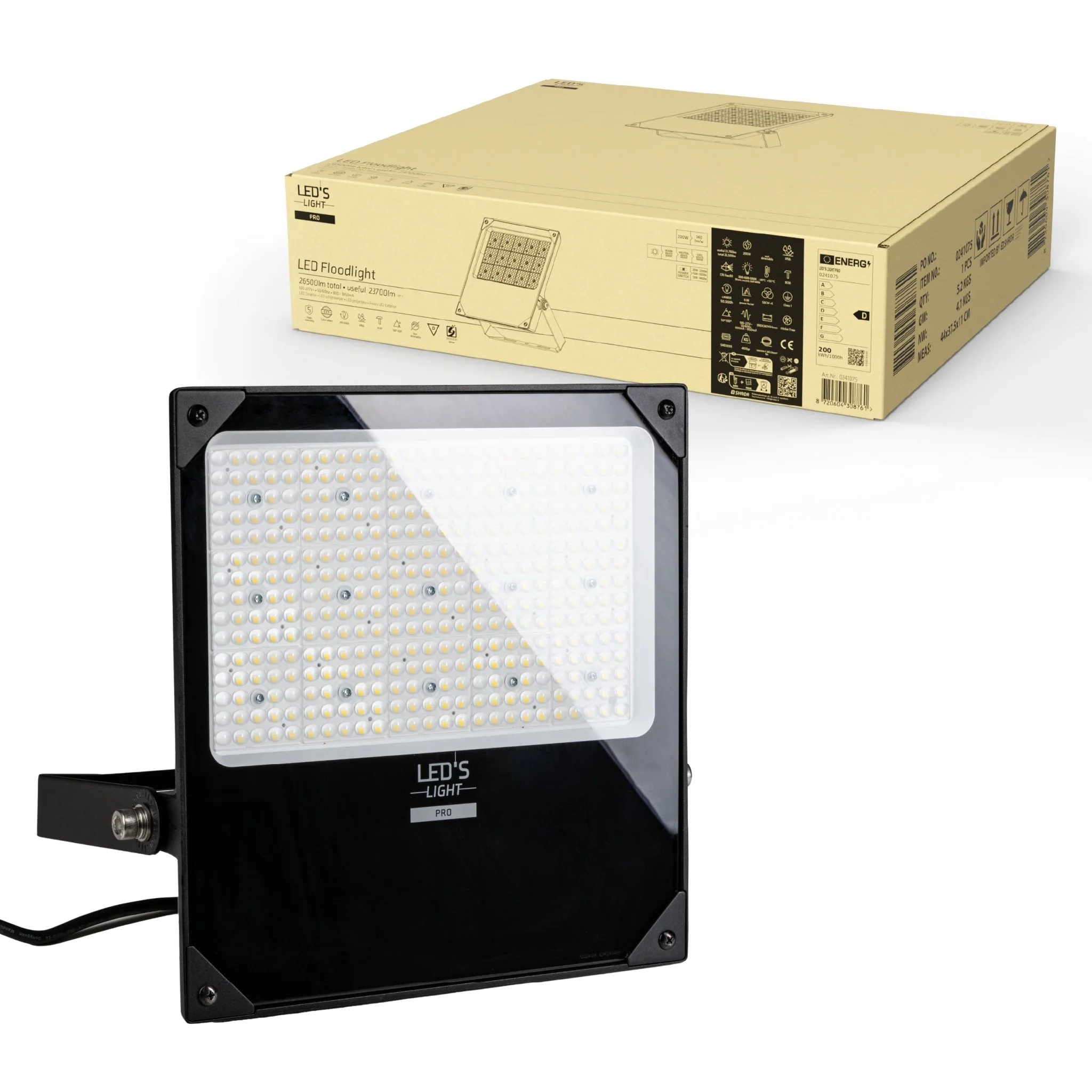 LED's Light pro Professionele LED Schijnwerper 28000 - CCT - Powerselect - 3 lichtstanden - Waterdicht - 200W - Image 5