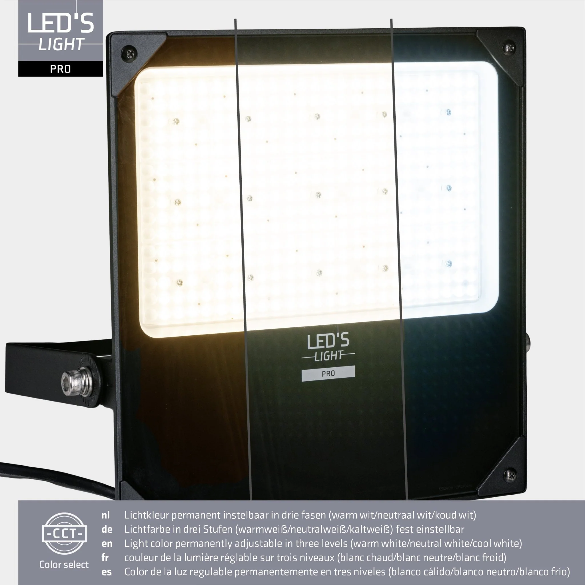 LED's Light pro Professionele LED Schijnwerper 28000 - CCT - Powerselect - 3 lichtstanden - Waterdicht - 200W - Image 9