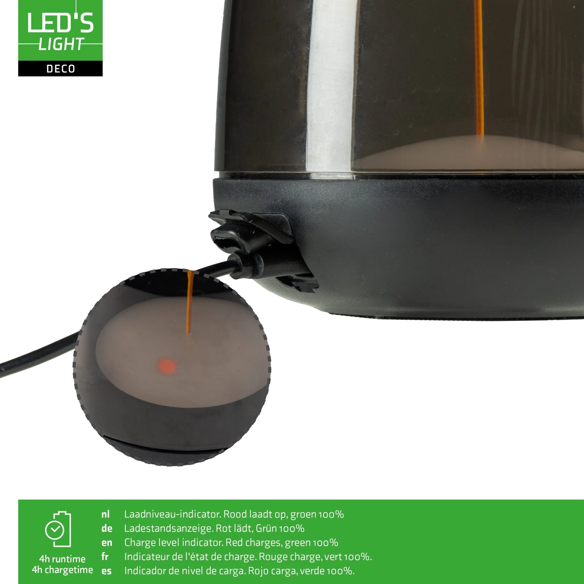 LED's Light Oplaadbare tafellamp op accu - lichtspiraal - Binnen & Buiten - RGBW - Image 11