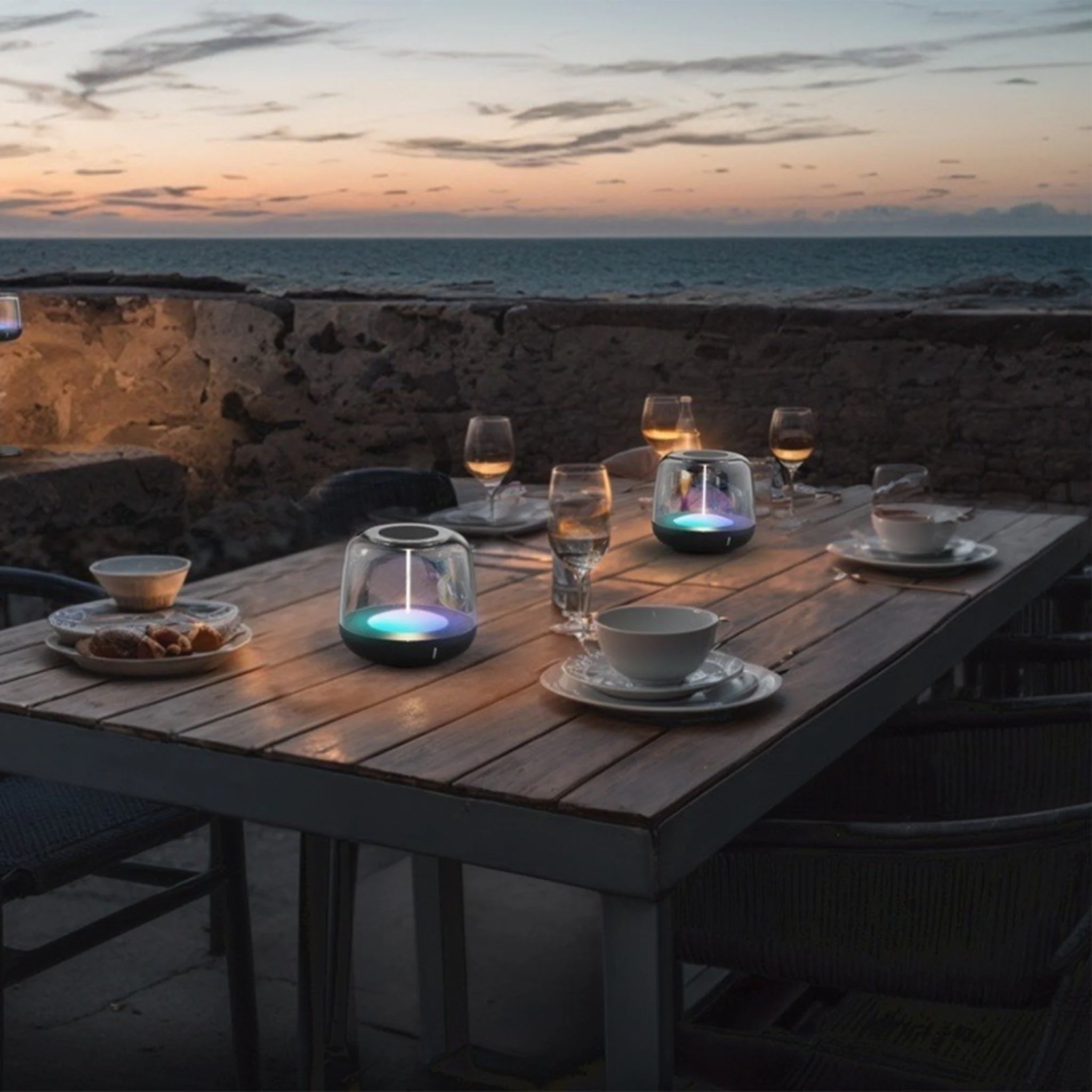LED's Light Oplaadbare tafellamp op accu - lichtspiraal - Binnen & Buiten - RGBW - Image 2