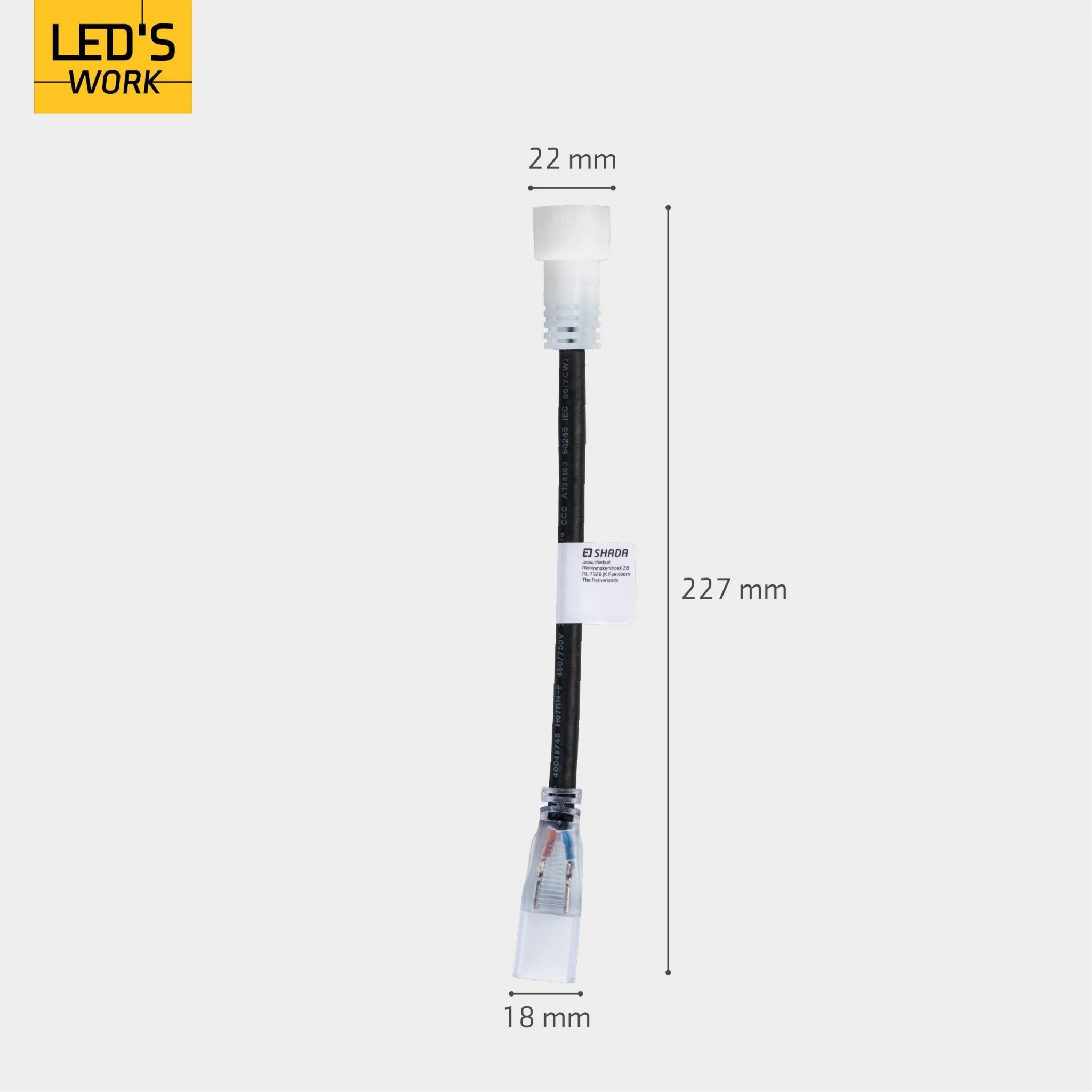 LED's Work Accessoires set voor LED strip bouwverlichting - Koppelstuk, lijm en eindkapjes - Image 3