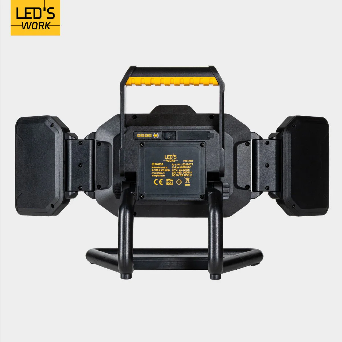 LED's Work LED Bouwlamp Werklamp Oplaadbaar 4000lm 30W Opvouwbaar & Compact - Image 12