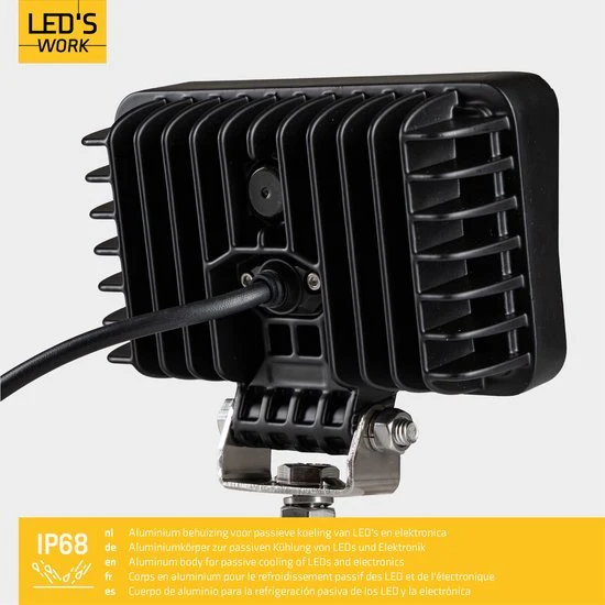 LED's Work LED Schijnwerper voor voertuigen - Geschikt voor tractor, vrachtwagen, auto, bus en schip - 45W - Image 3