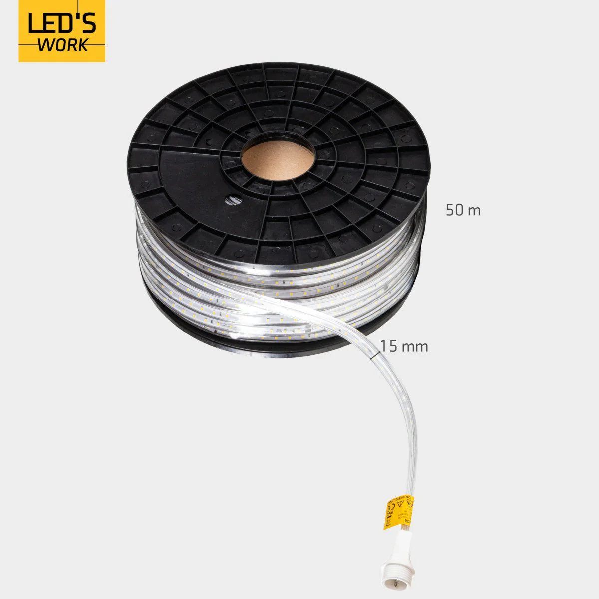 LED's Work LED Rope Lichtslang 50 meter bouwverlichting - Verlengbaar tot 100 meter - 40.000 lm - Image 9