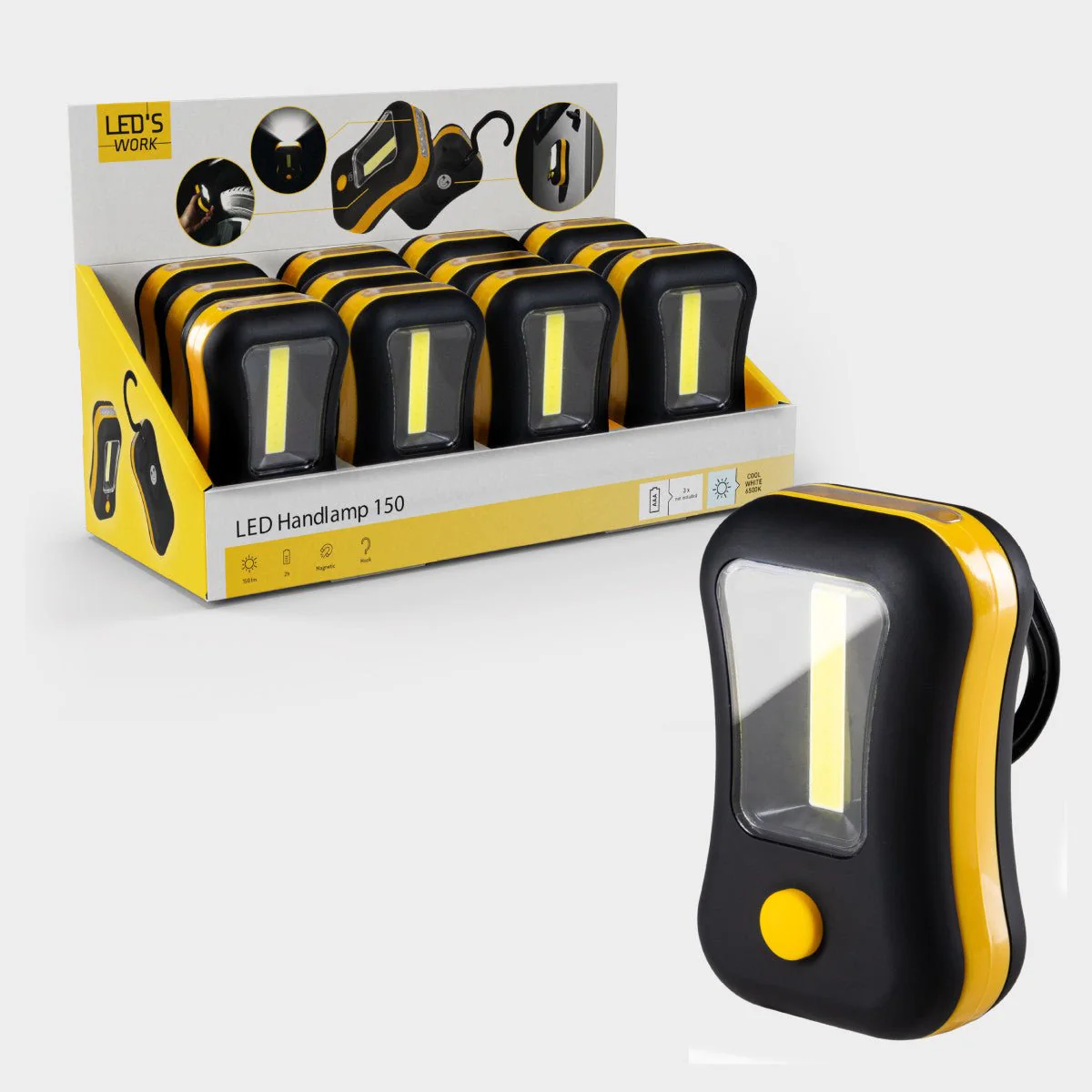 LED's Work MINI Werklamp op batterijen - Draadloos - Werkt op 3 AAA batterijen - Image 8