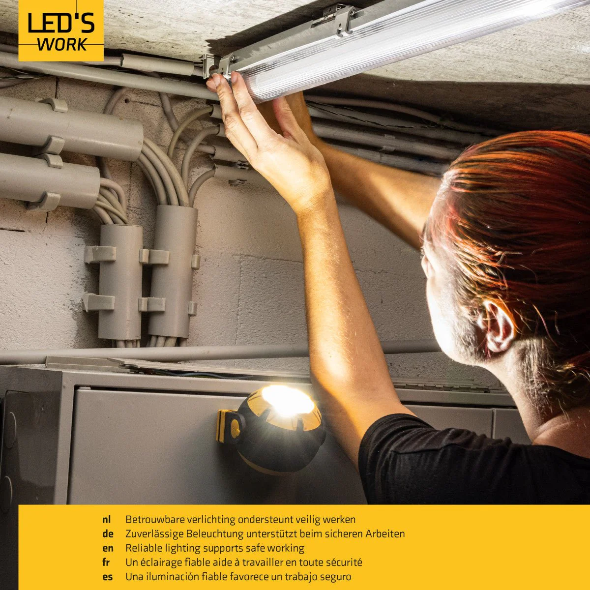 LED's Work Oplaadbare LED Looplamp – Krachtige Draadloze 800 Lumen Werk- & Noodlamp - Image 9