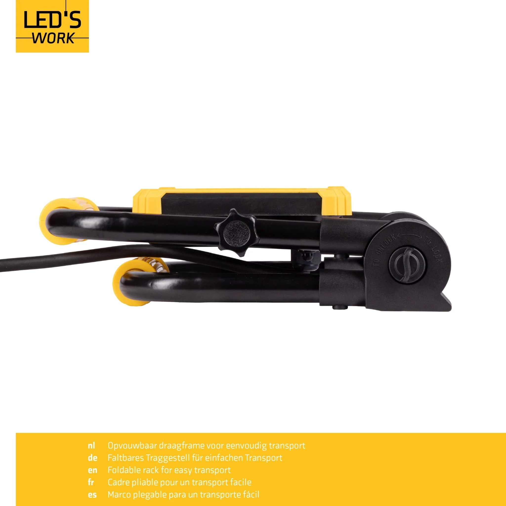 LED's Work Opvouwbare Bouwlamp 3900 - 30W LED - 3 meter kabel - Image 8