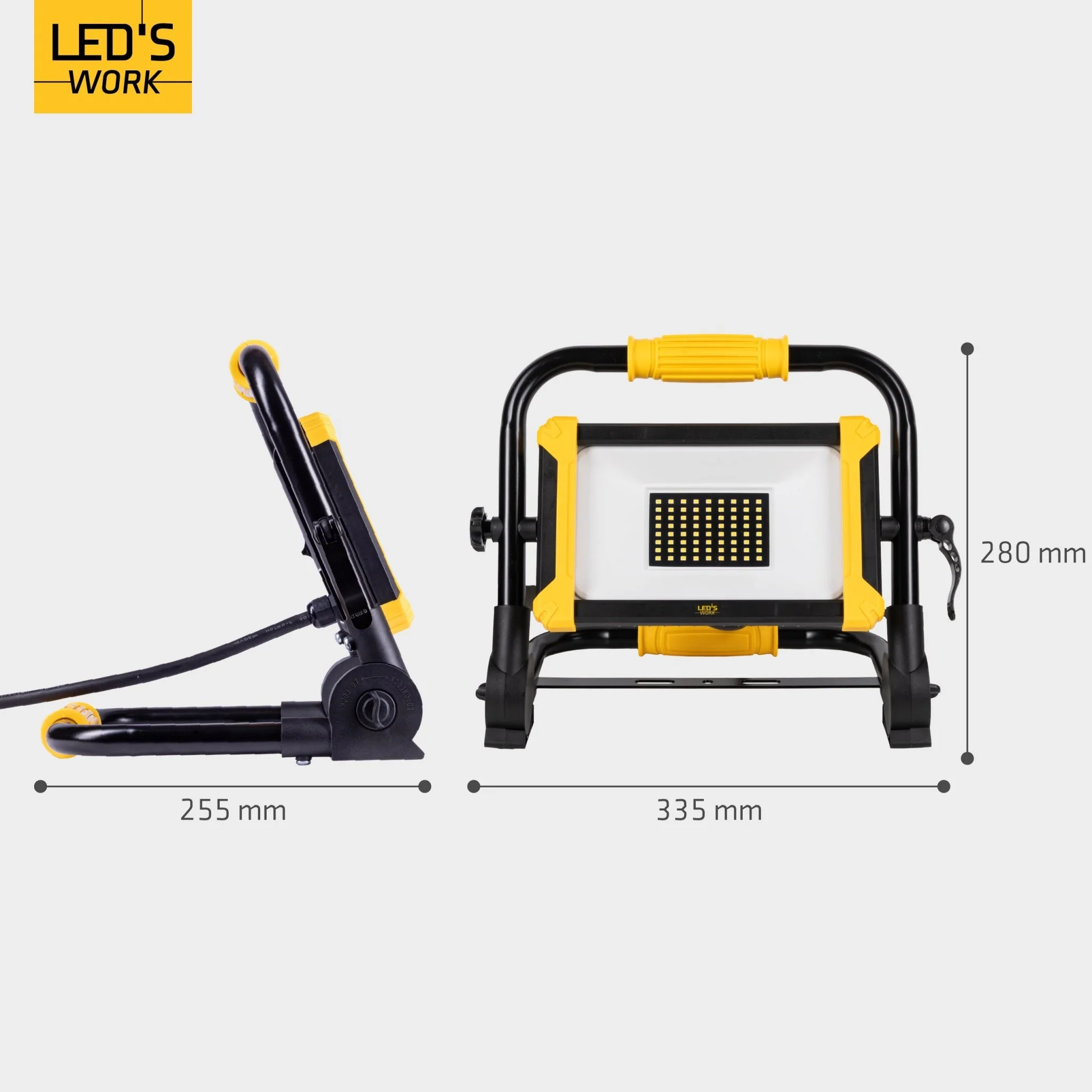 LED's Work Opvouwbare Bouwlamp 6400 - 50W - 5 meter kabel - Image 10