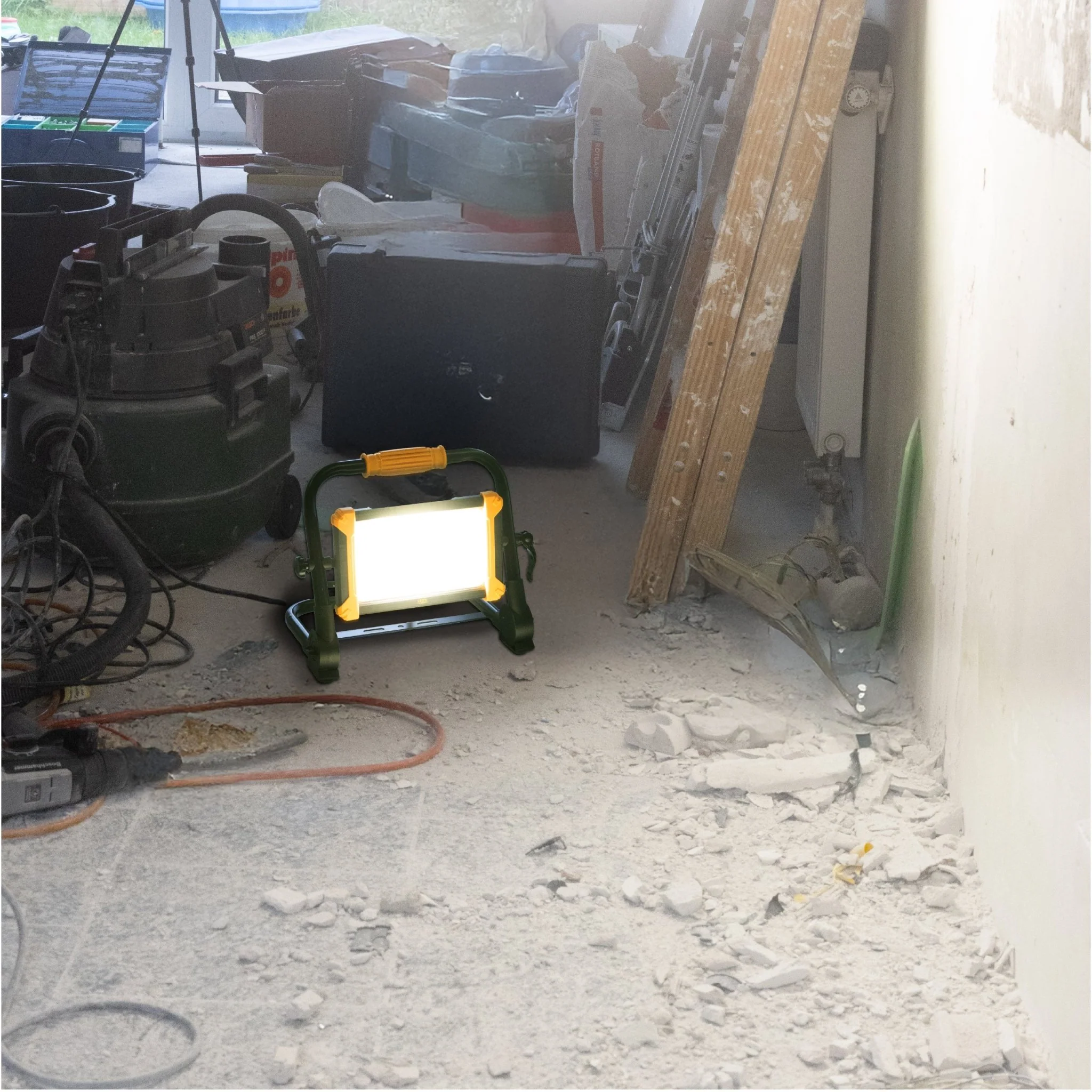 LED's Work Opvouwbare Bouwlamp 6400 - 50W - 5 meter kabel - Image 2