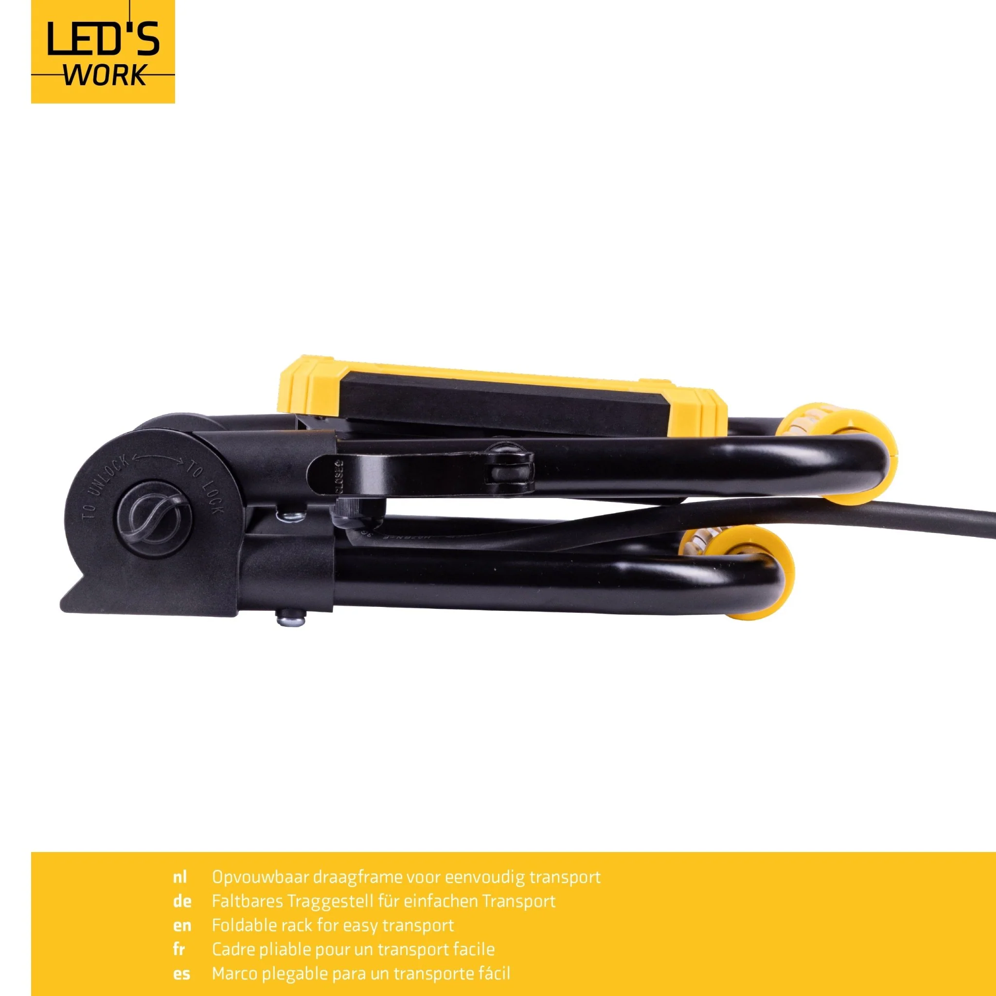 LED's Work Opvouwbare Bouwlamp 6400 - 50W - 5 meter kabel - Image 7