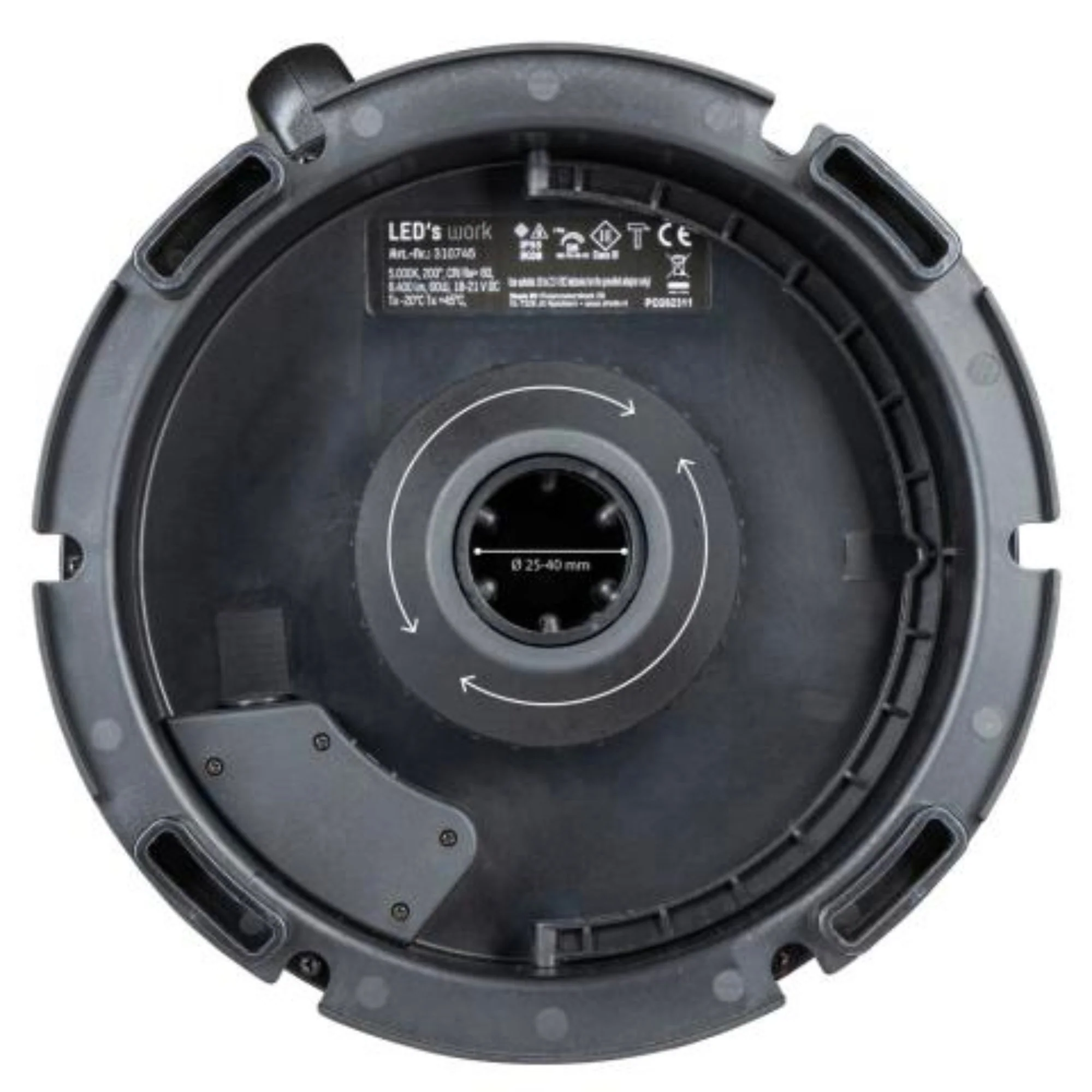 LED's Work 18V Portable LED Bouwlamp 6000lm - Universeel oplaadbaar met 18V accu - 60W - Image 8