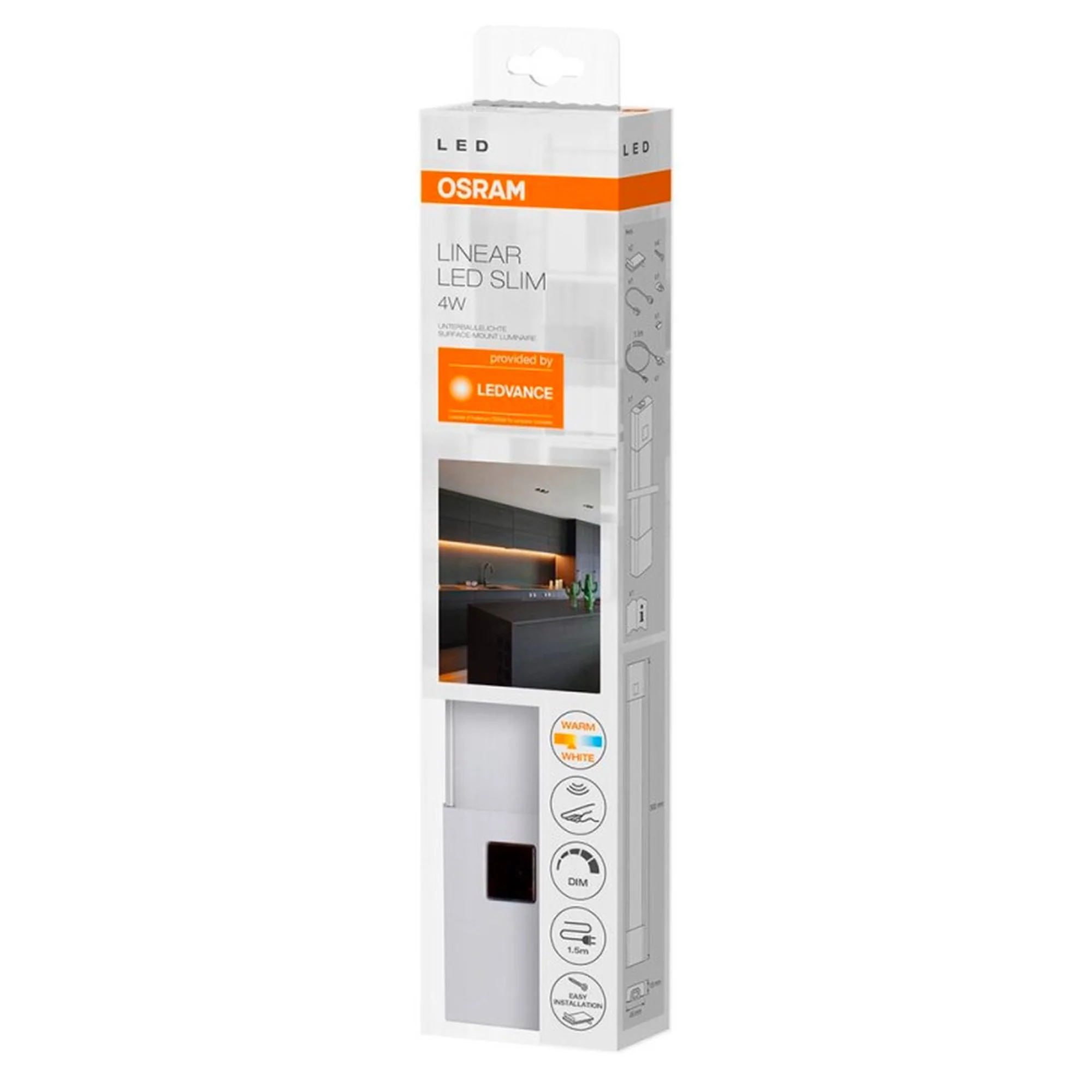 LEDVance LED Keukenverlichting 30 cm met sensor - Warm wit licht - Complete set - Image 3