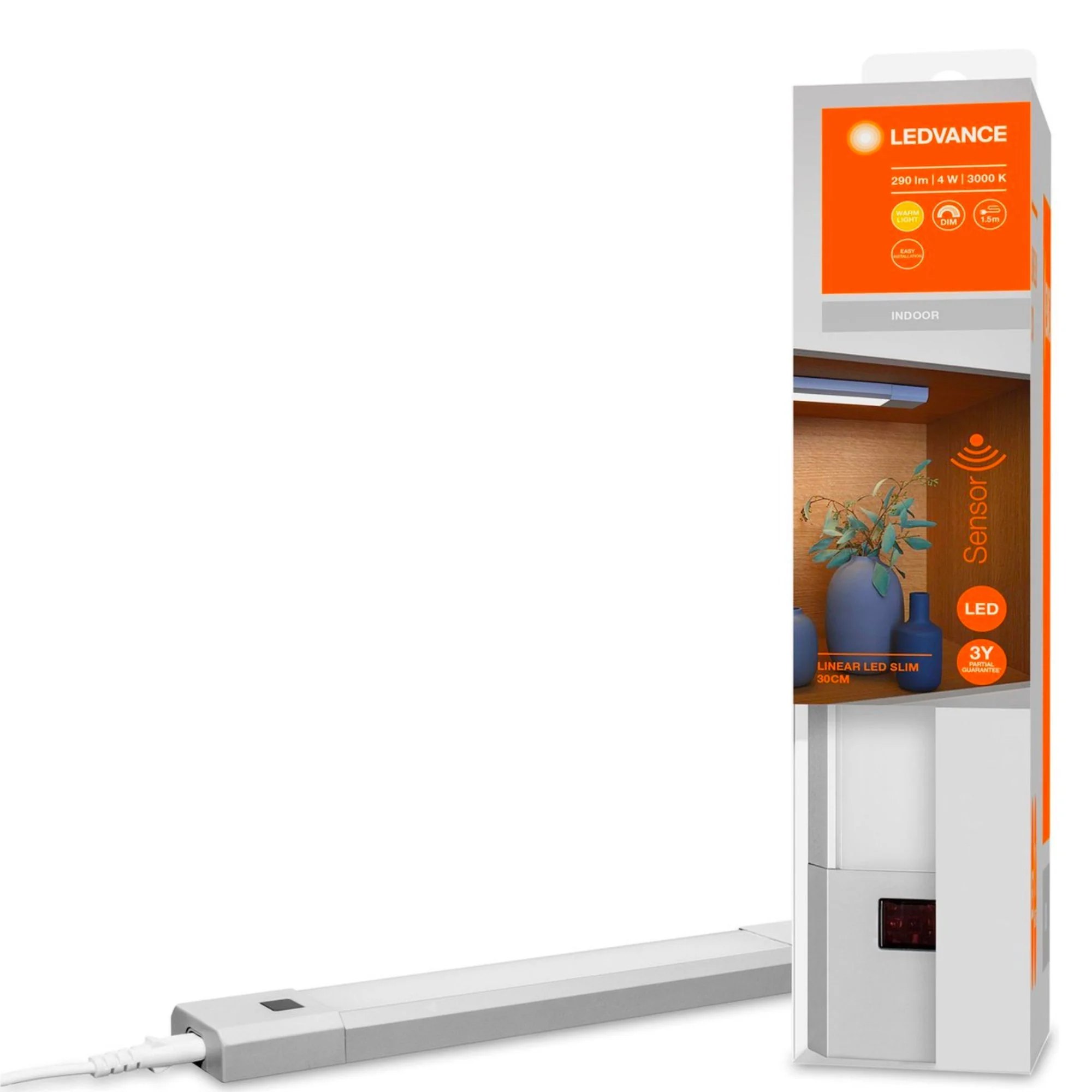 LEDVance LED Onderbouwverlichting met Bewegingssensor 30 cm - Koppelbaar - Complete set - Image 4
